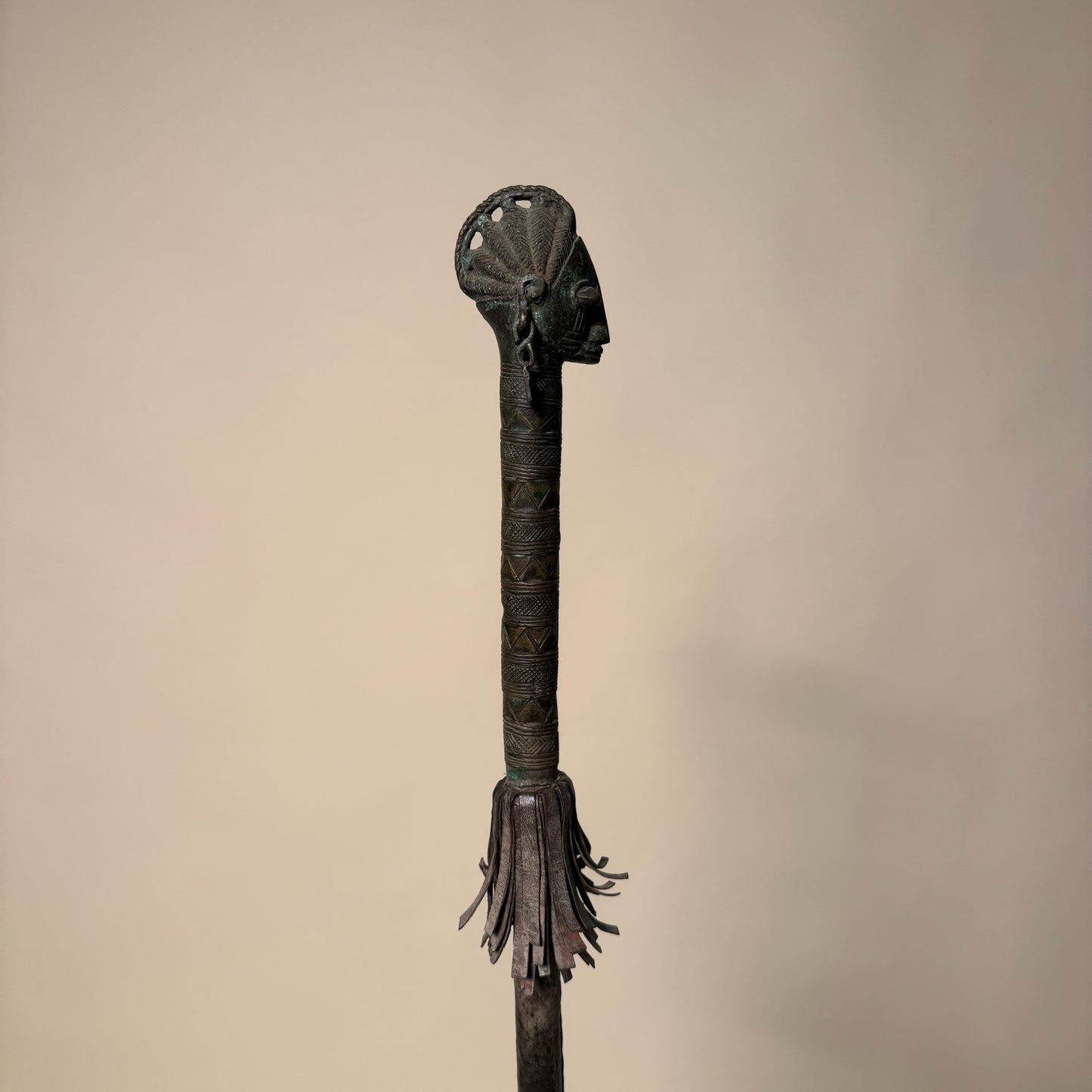 Yoruba Bronze Staff