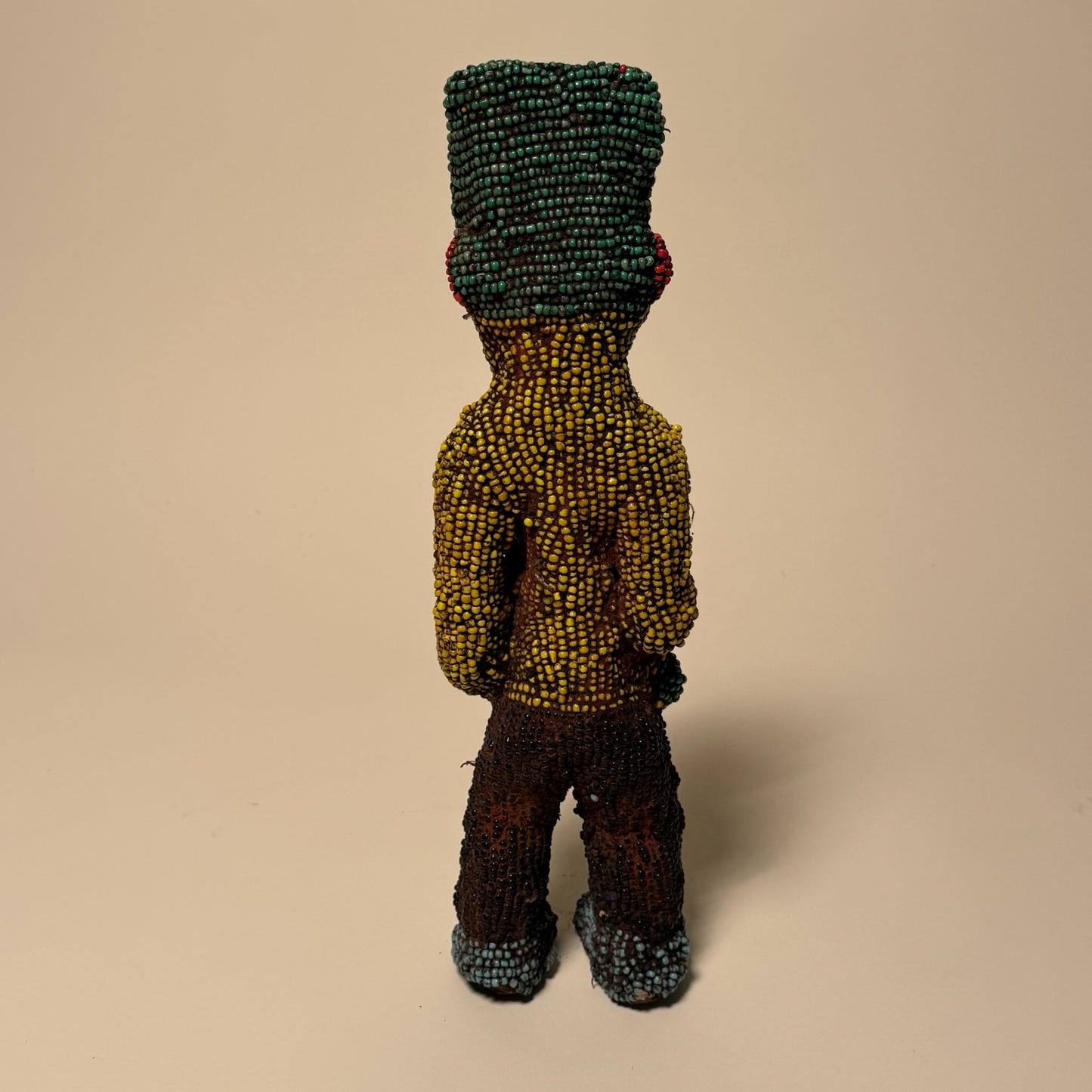 Beaded Tribal Art Bamileke Statue from Cameroon #1