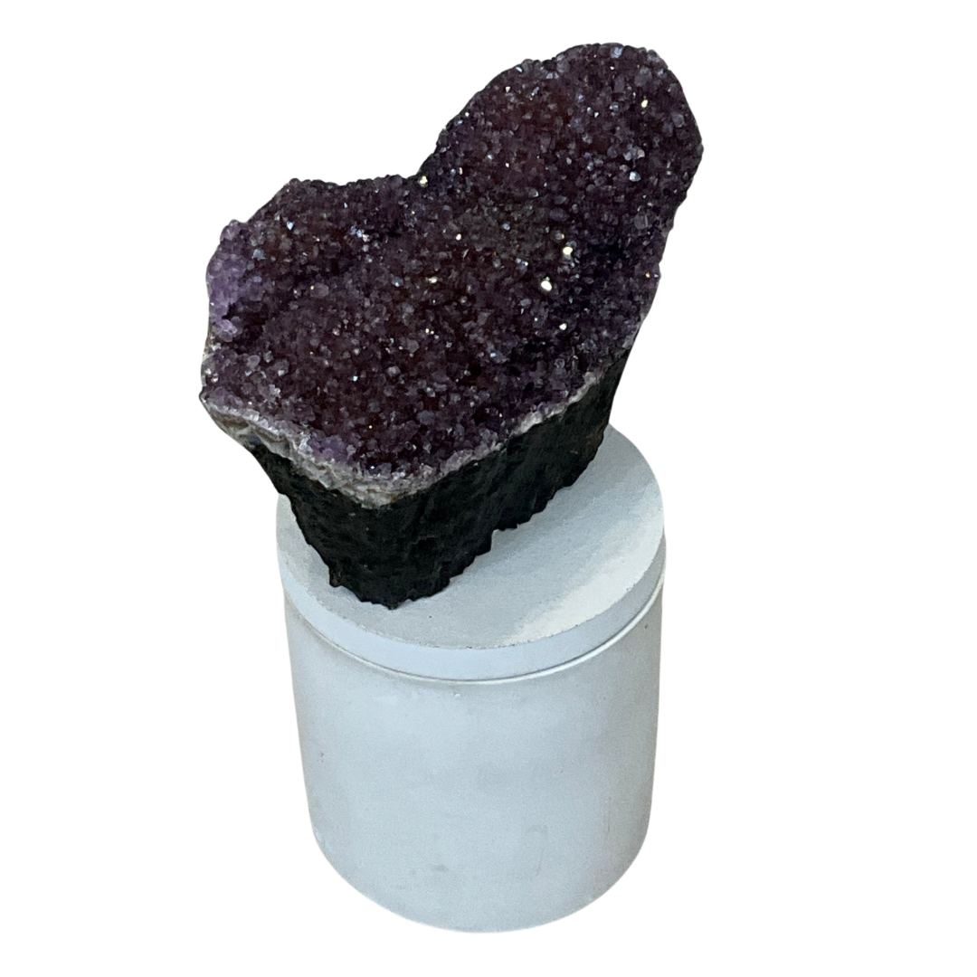 Amethyst Crystal w/Blk Gardenia Candle