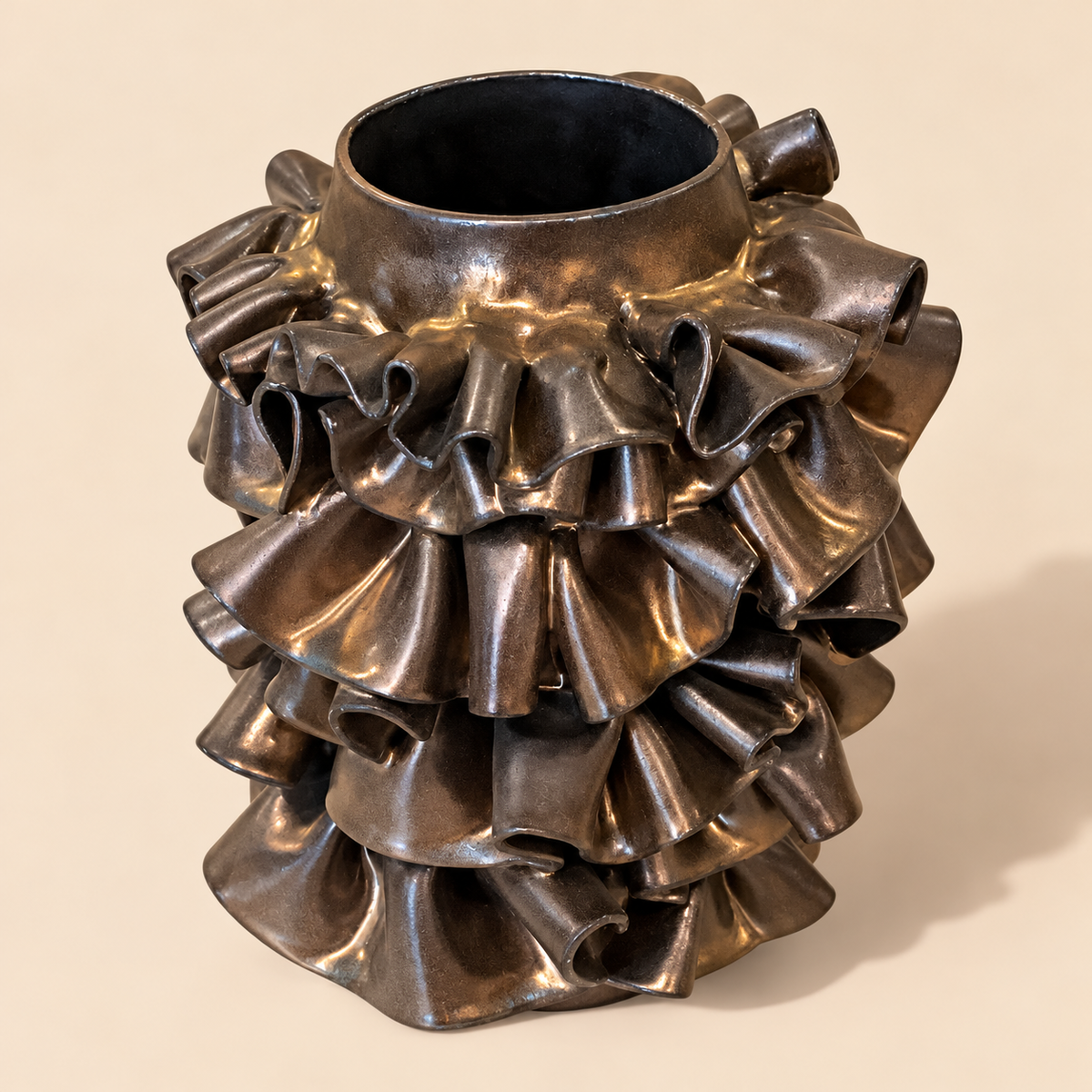 Ruffled Vase