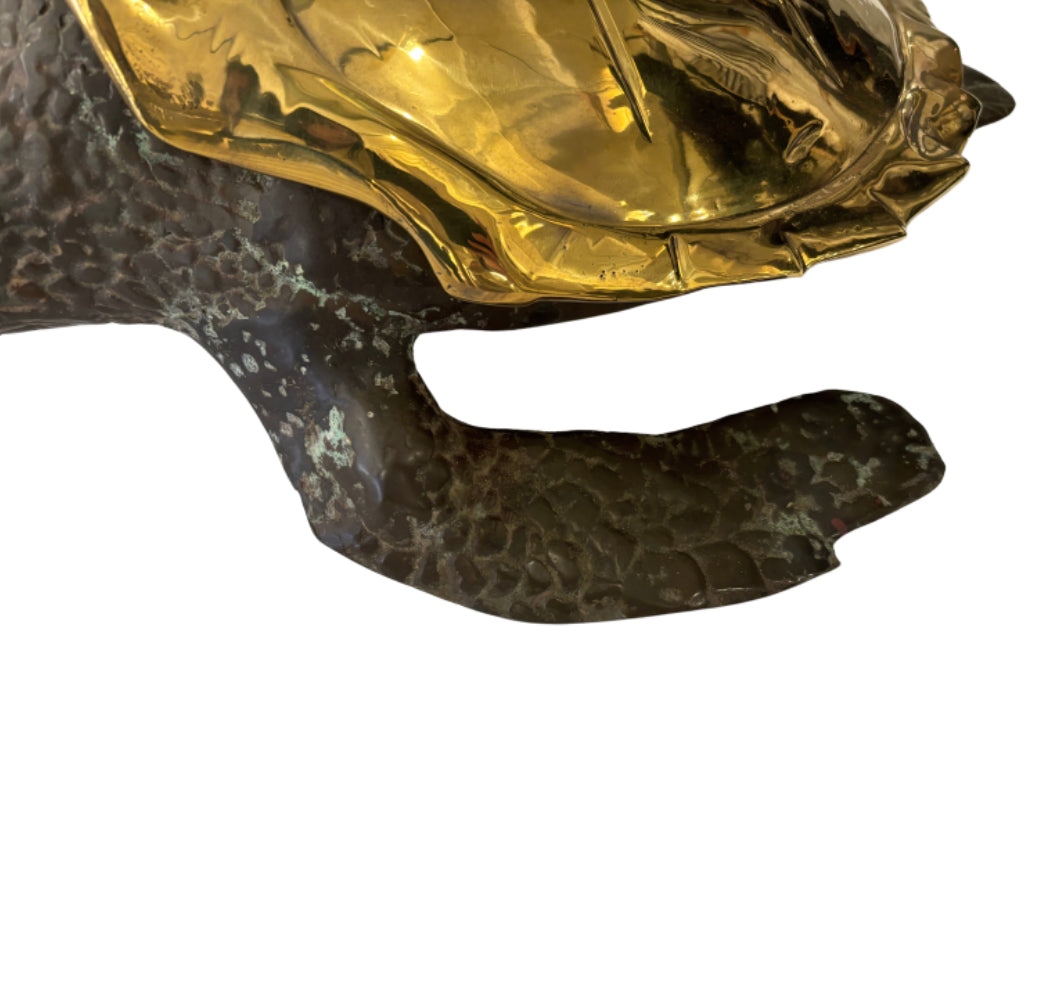 Large Brass Hawksbill Sculpture