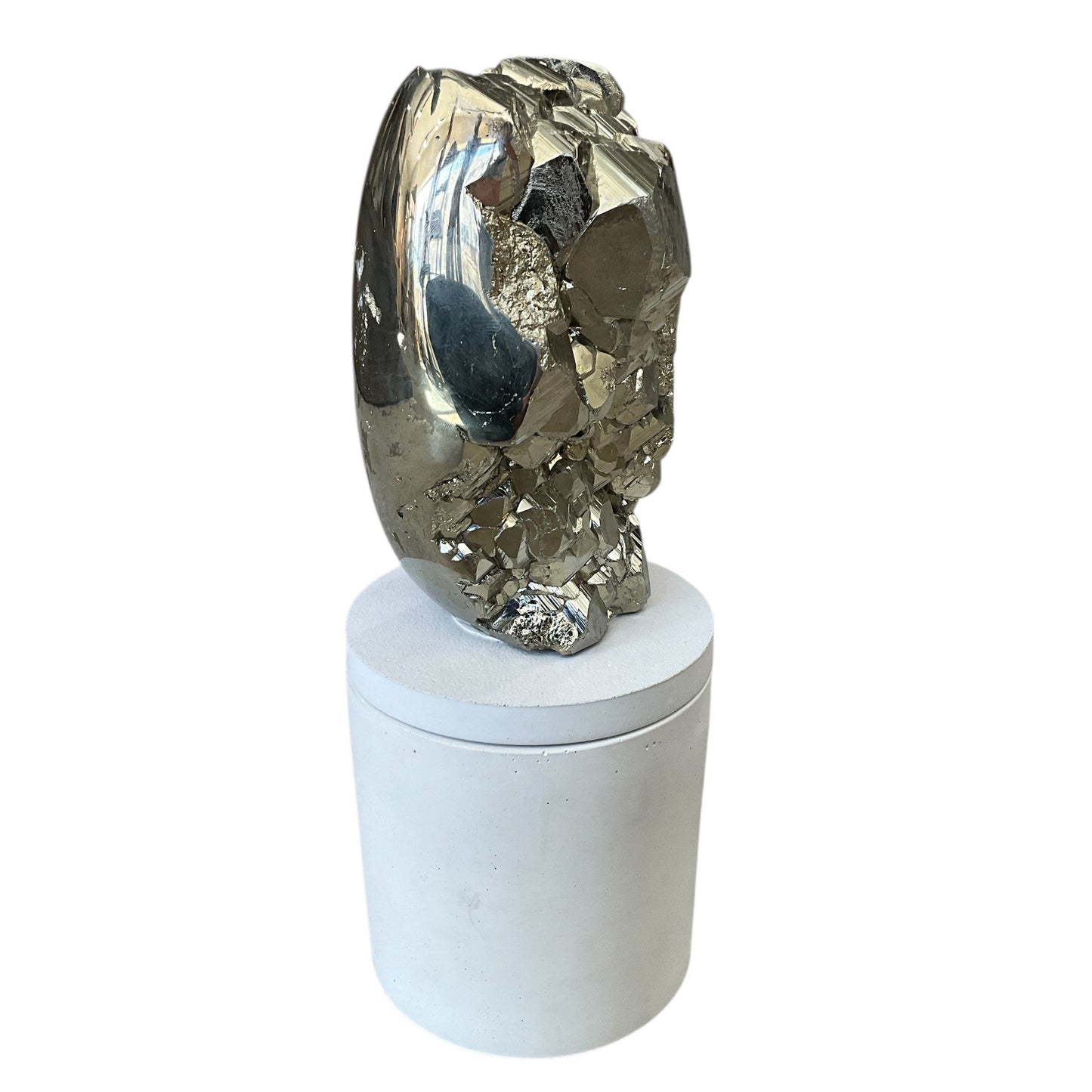 Abstract Pyrite Lid Gardenia Candle #5