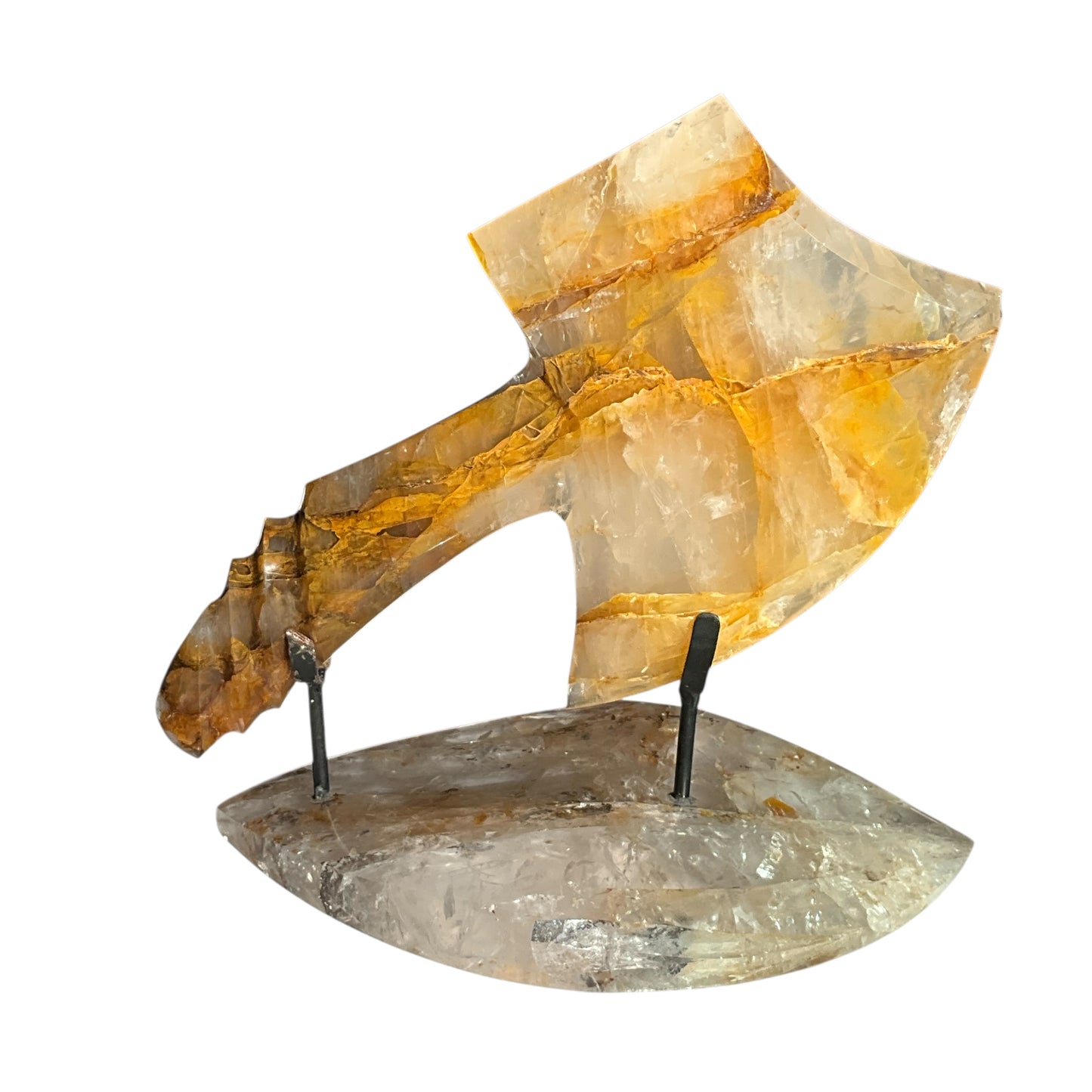 Hatchet #2 Hematoid Crystal with Crystal Base