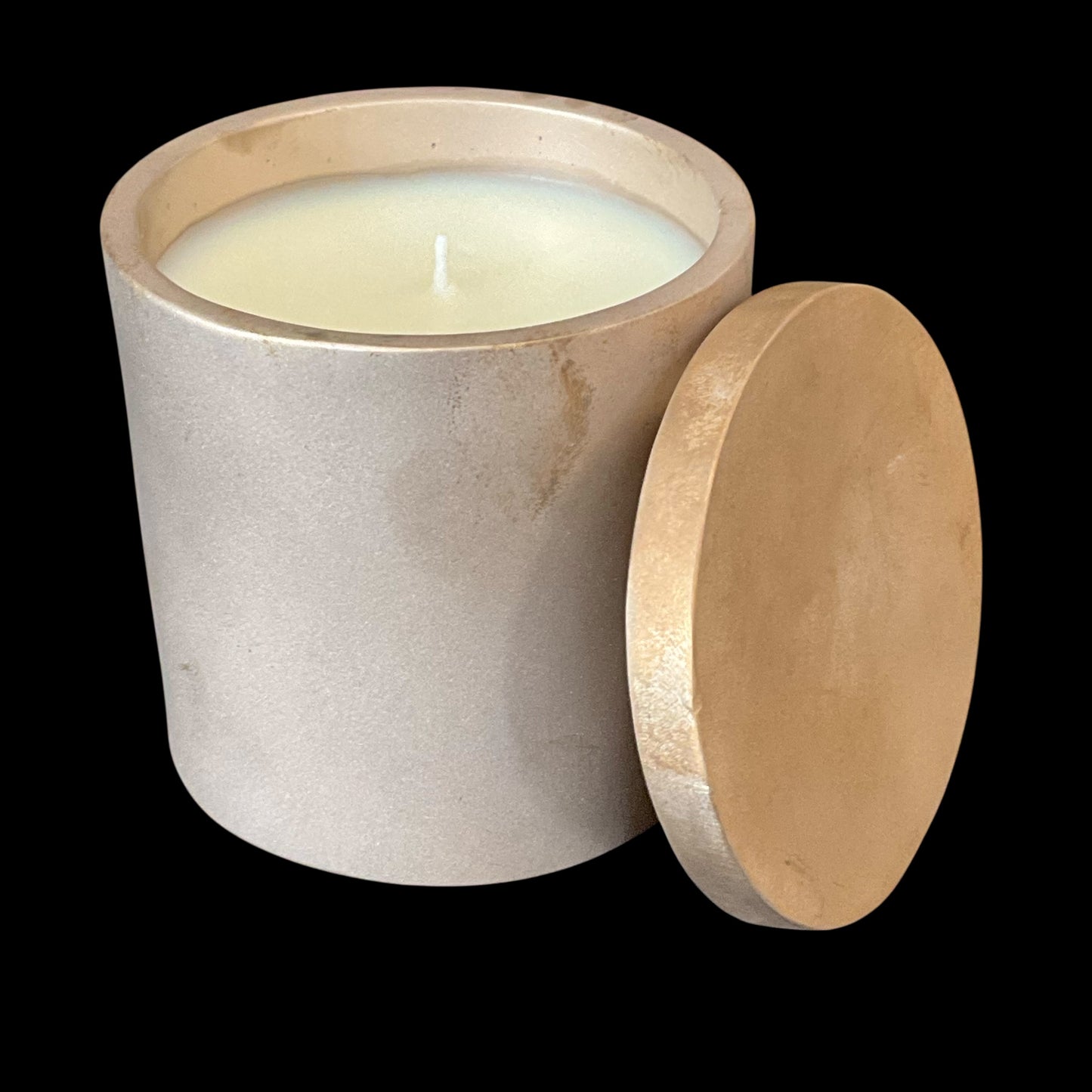Solid Bronze Gardenia Candle with Lid V