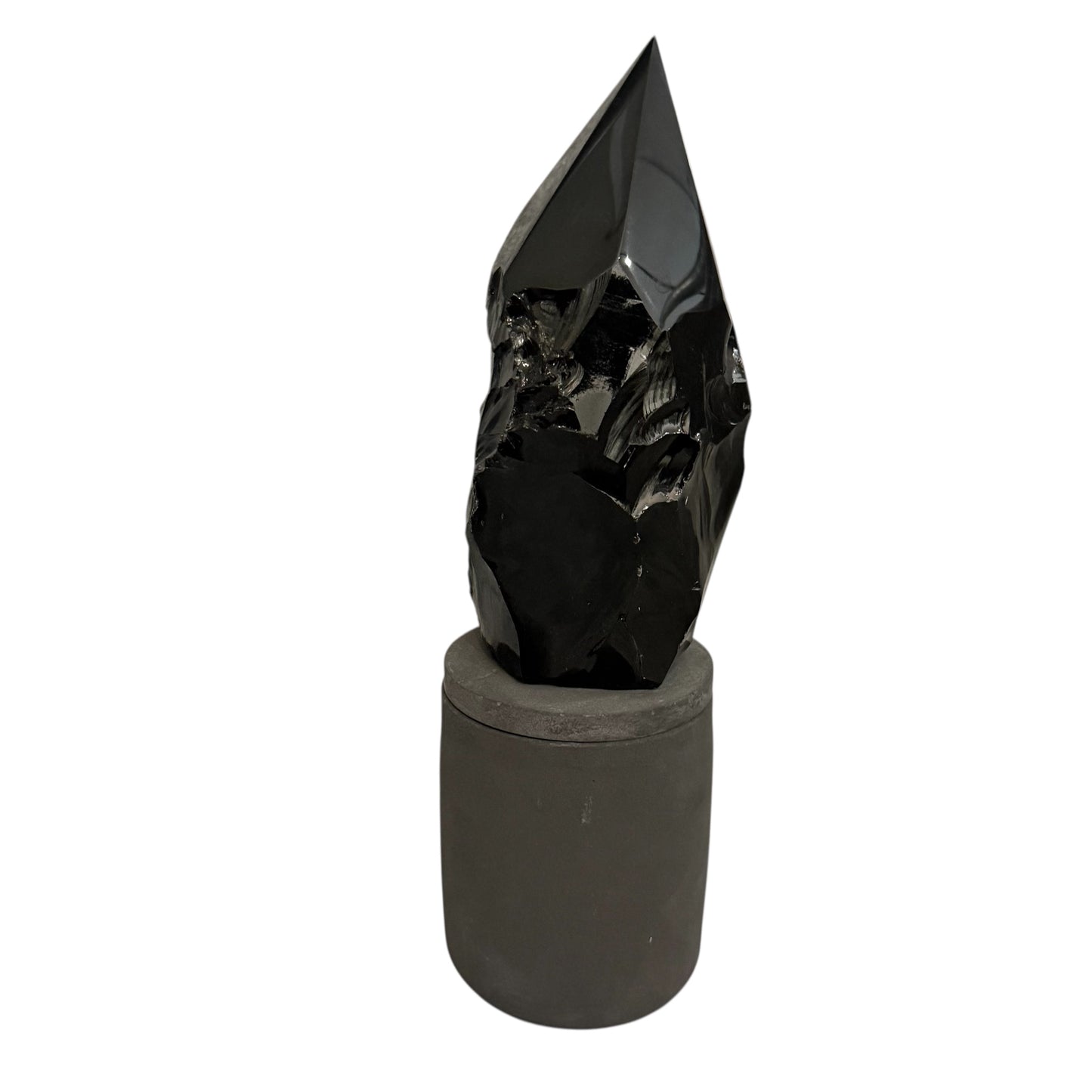 369 For House of Nulla Black Rose Candle with Obsidian Lid 10