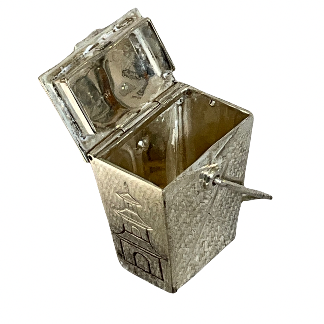 Vintage Tiffany & Co. Sterling Chinese Takeout Pillbox – CHURCH Vintage Tiffany & Co. Sterling Chinese Takeout Pillbox – CHURCH