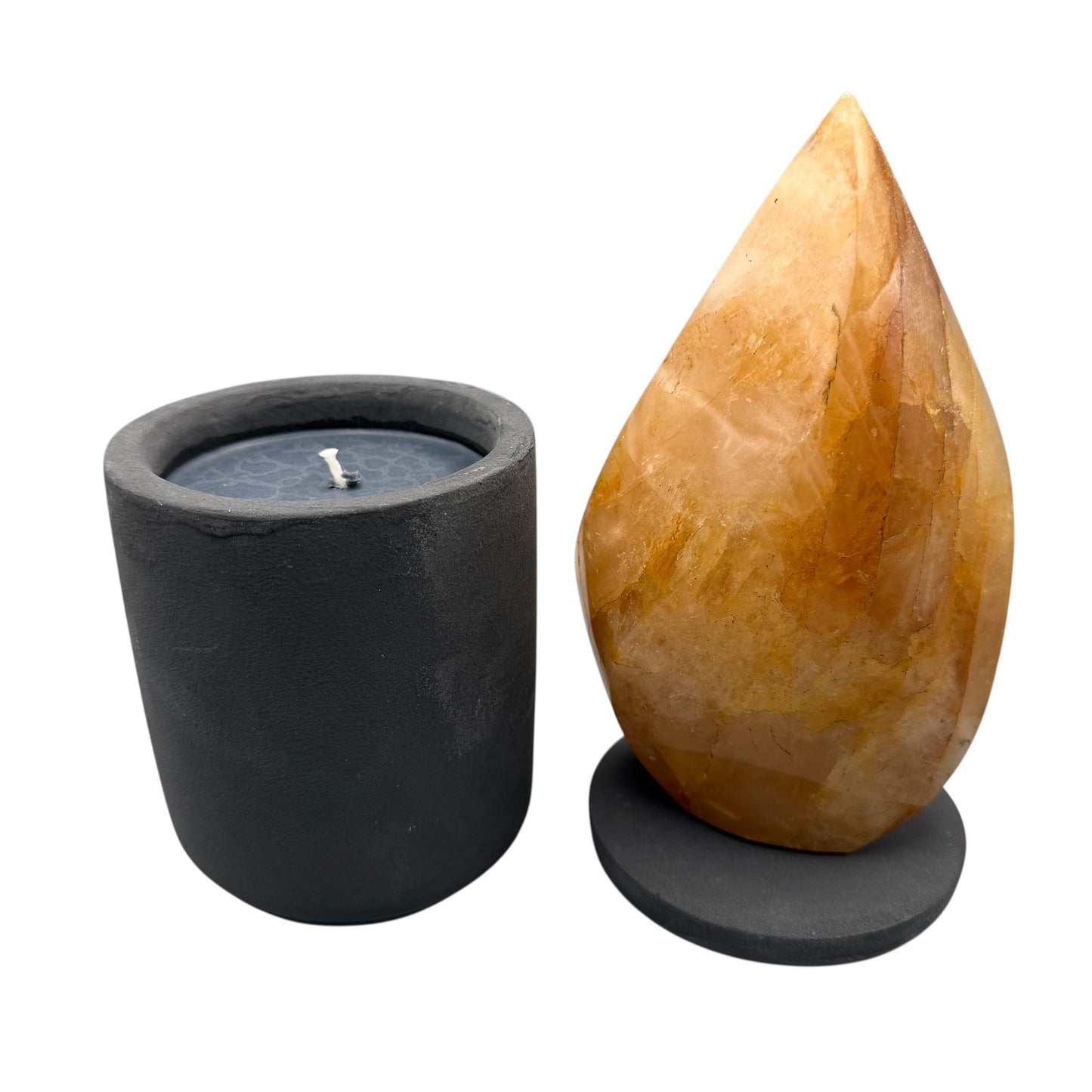 369 For House of Nulla Black Rose Candle with Golden Healer 17