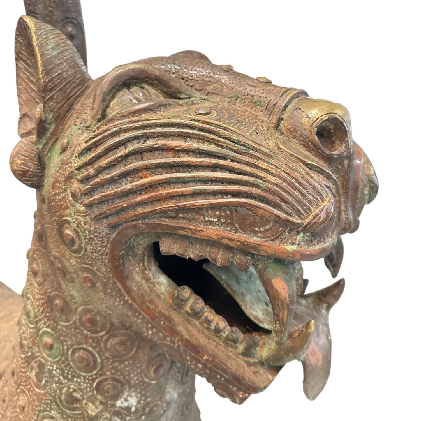 Large Pair of Benin Leopard Sculptures