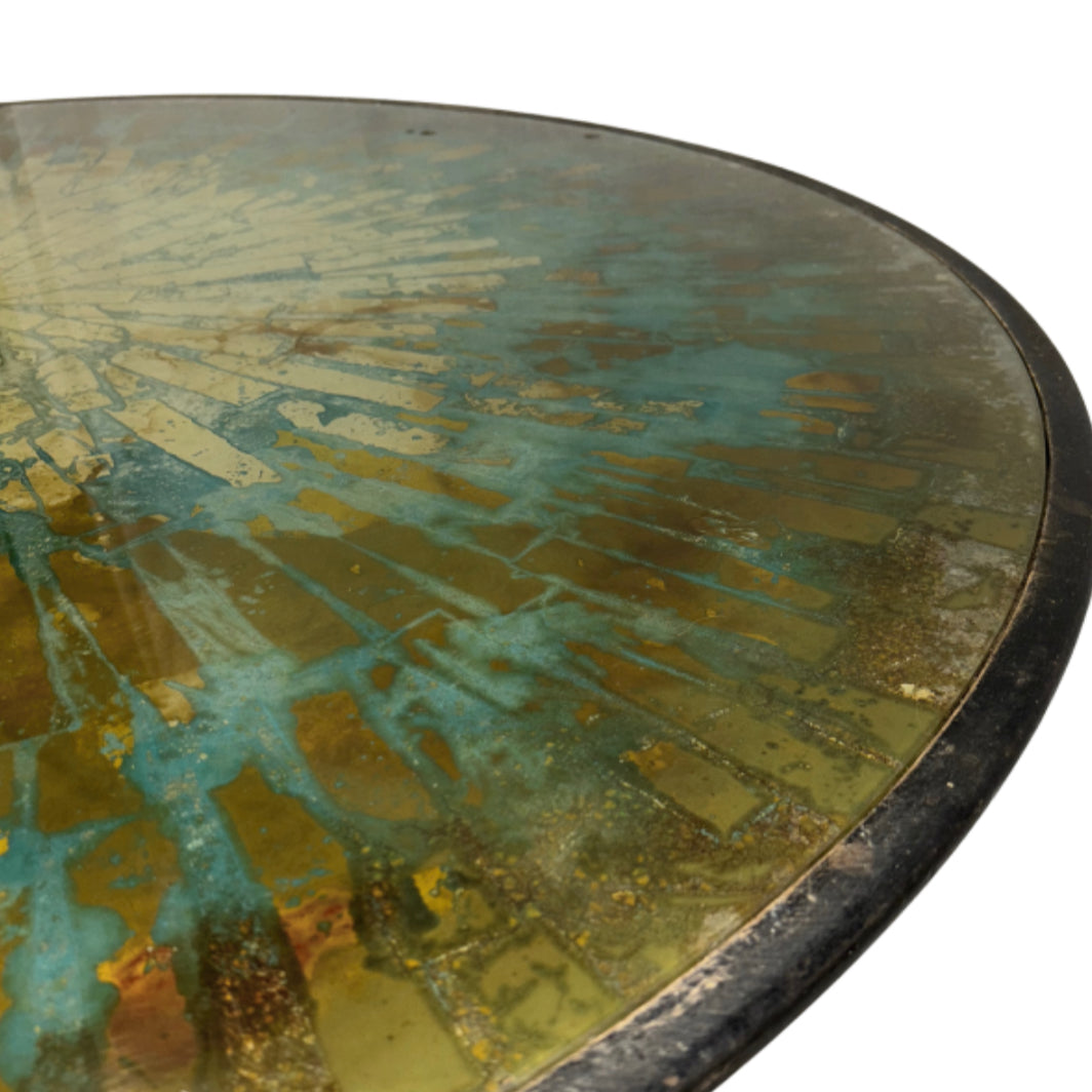 Gold/Patina Colored Foil Entry Table