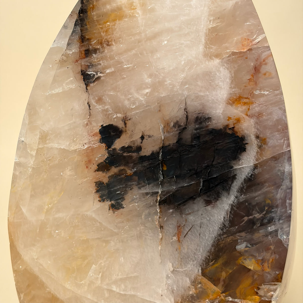 Golden Healer Large Flame Crystal