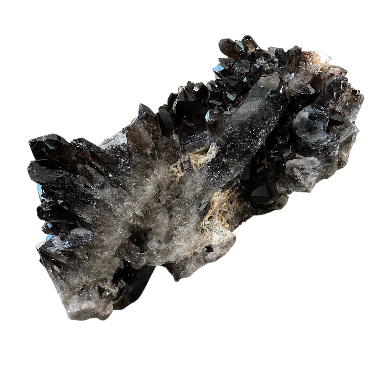 Smoky Quartz Crystal Cluster Large