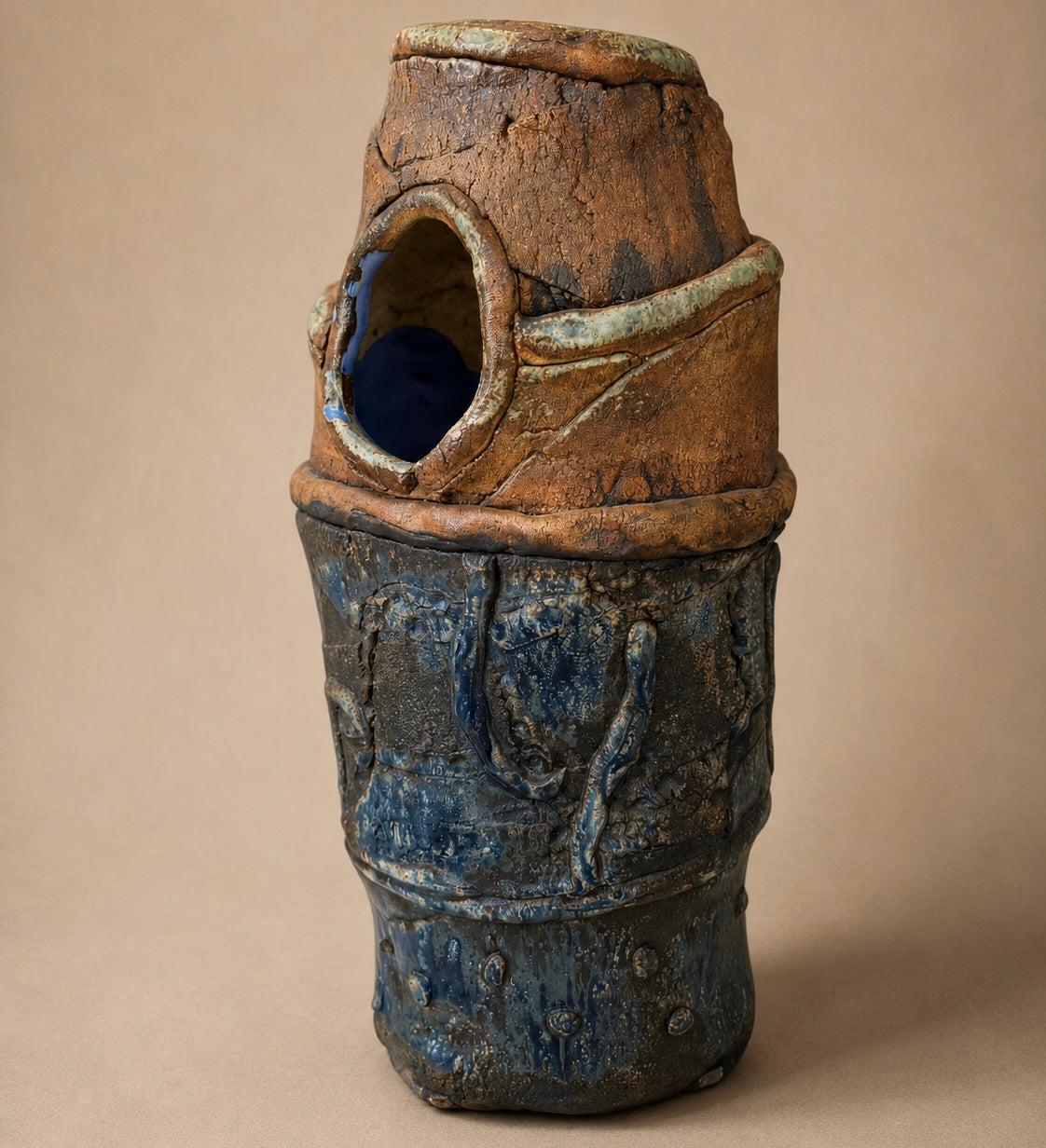 Ceramic Vase w/ Hole