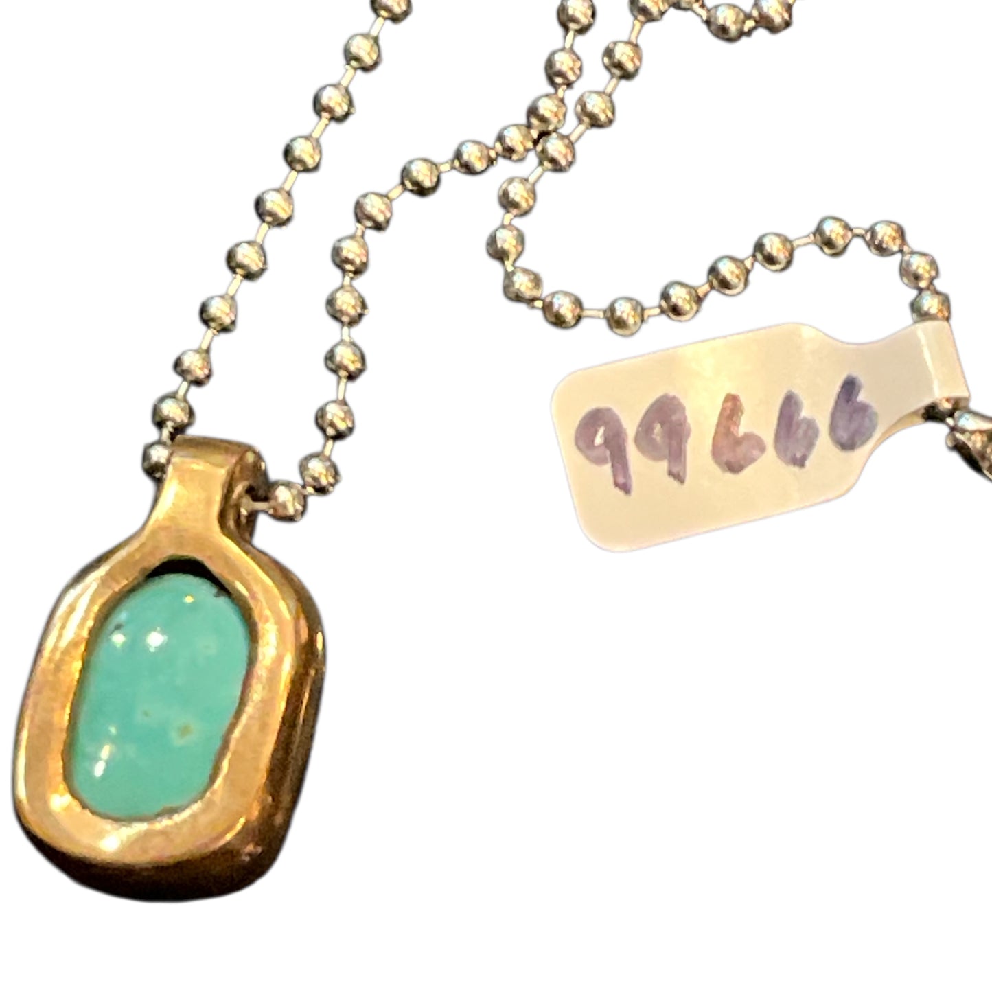 Turquoise in Bronze necklace