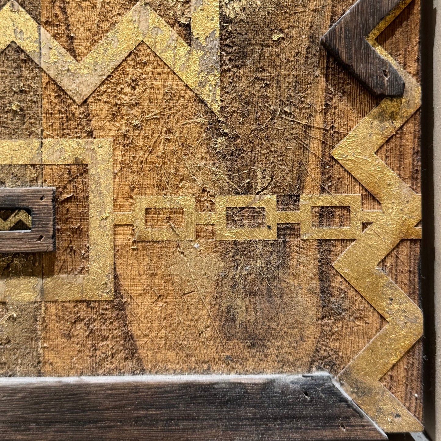 Wooden Brutalist Art