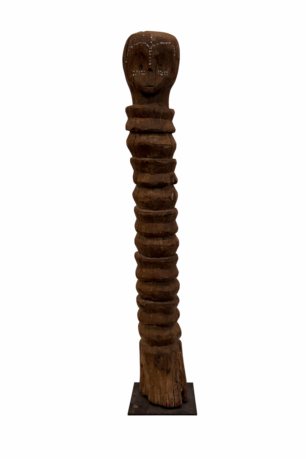 Bongo Ringed Funerary Pole Figure