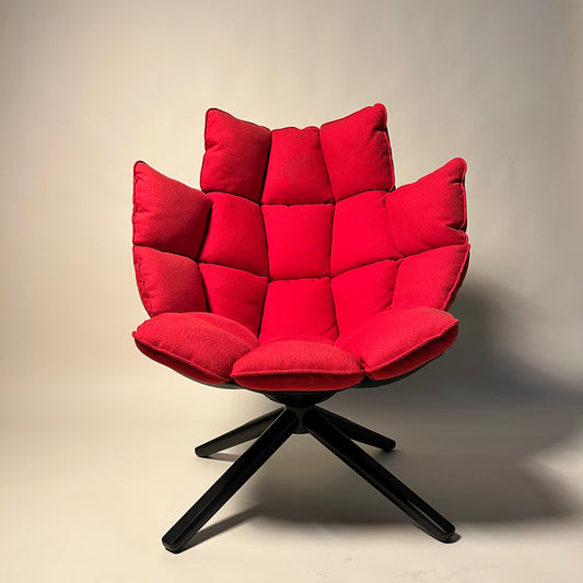 Red Vintage Mod. Husk Armchair