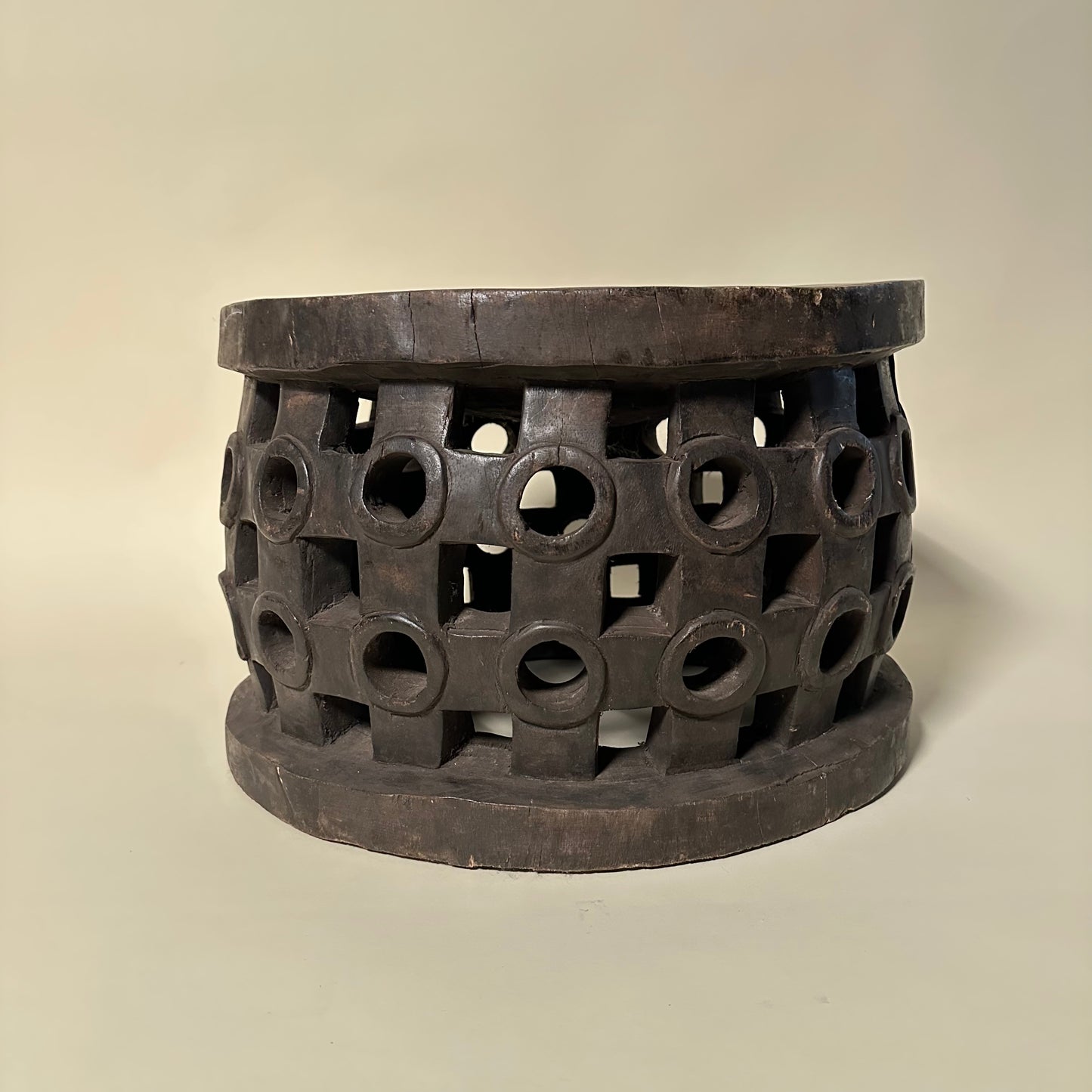 Carved Wooden Guinea Stool #2