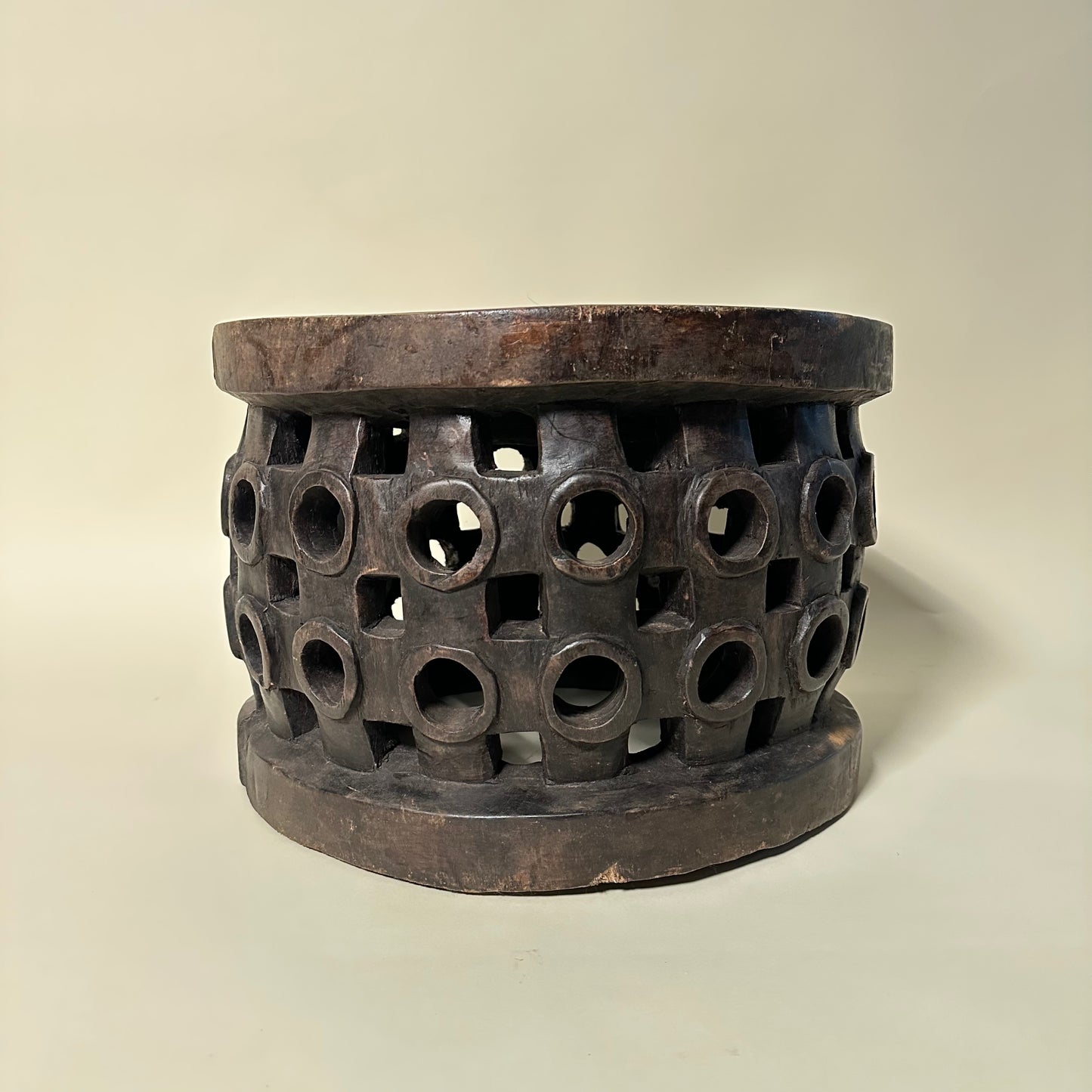 Carved Wooden Guinea Stool #1