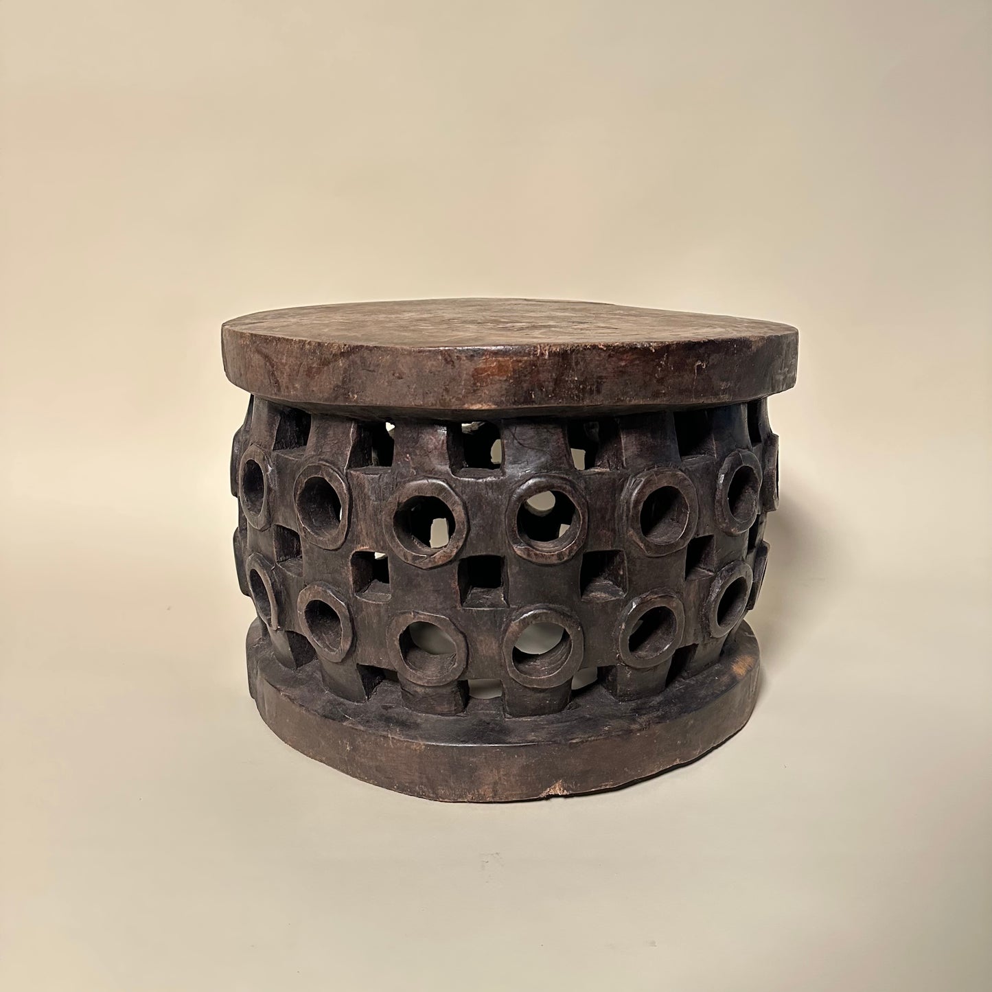 Carved Wooden Guinea Stool #1