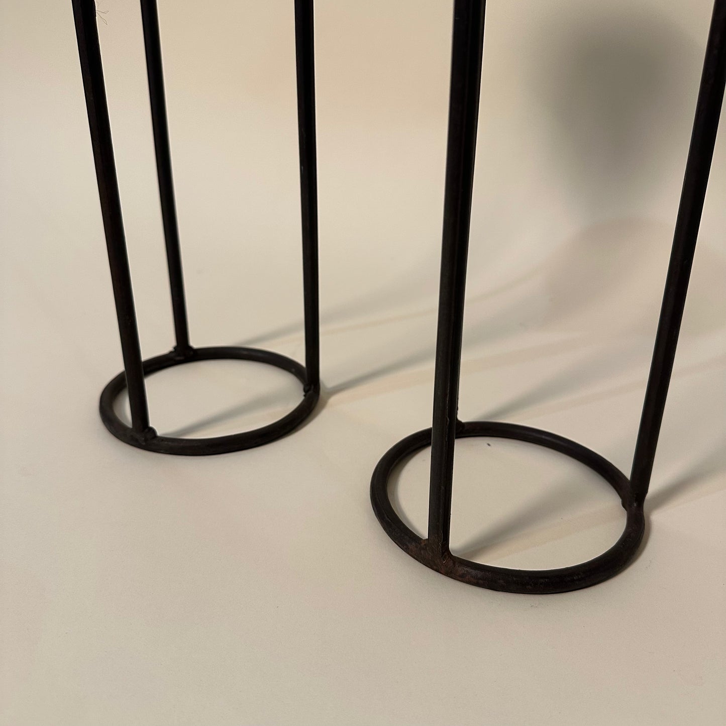 Vintage Pair of Metal Planters