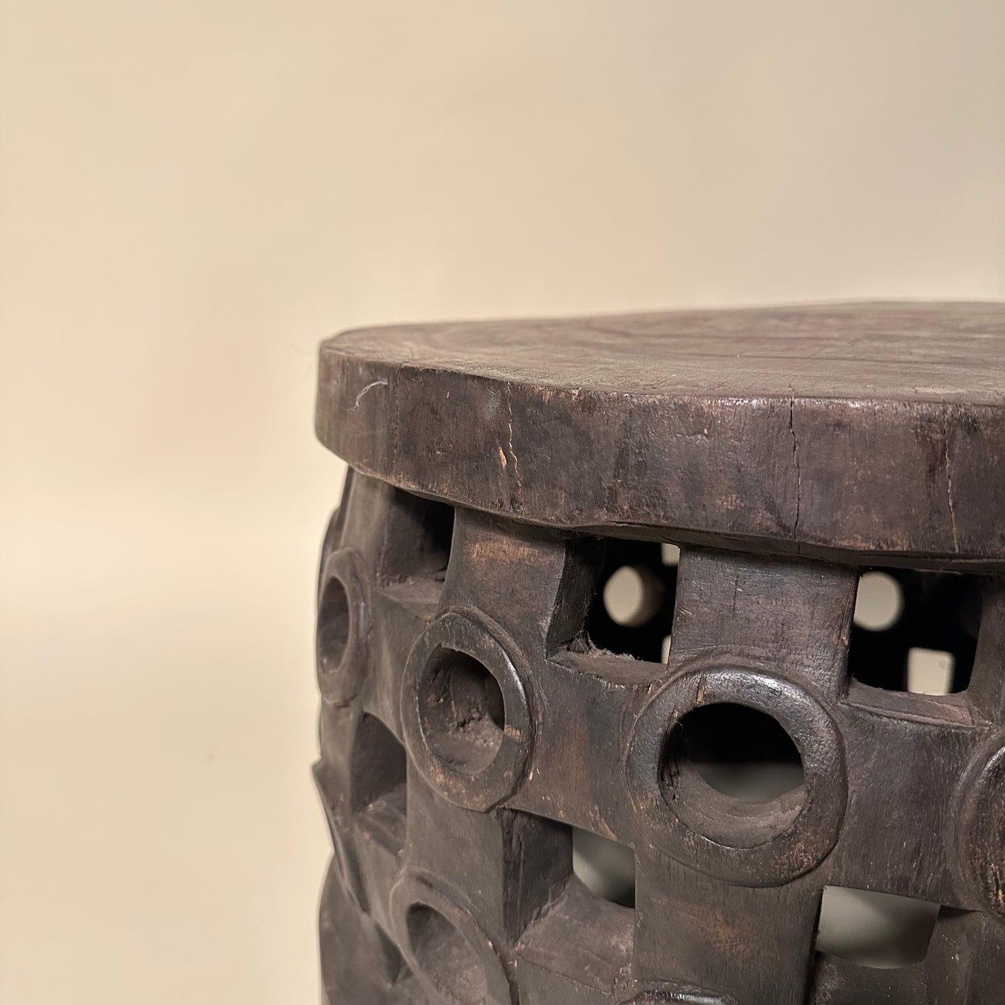 Carved Wooden Guinea Stool #2