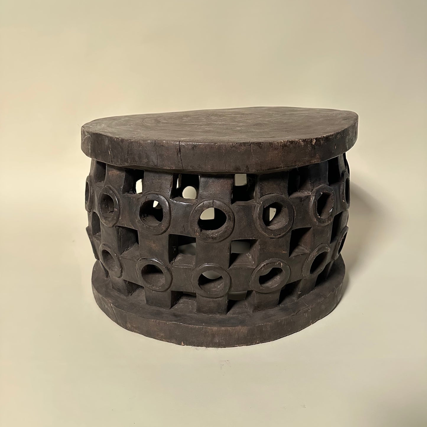 Carved Wooden Guinea Stool #2