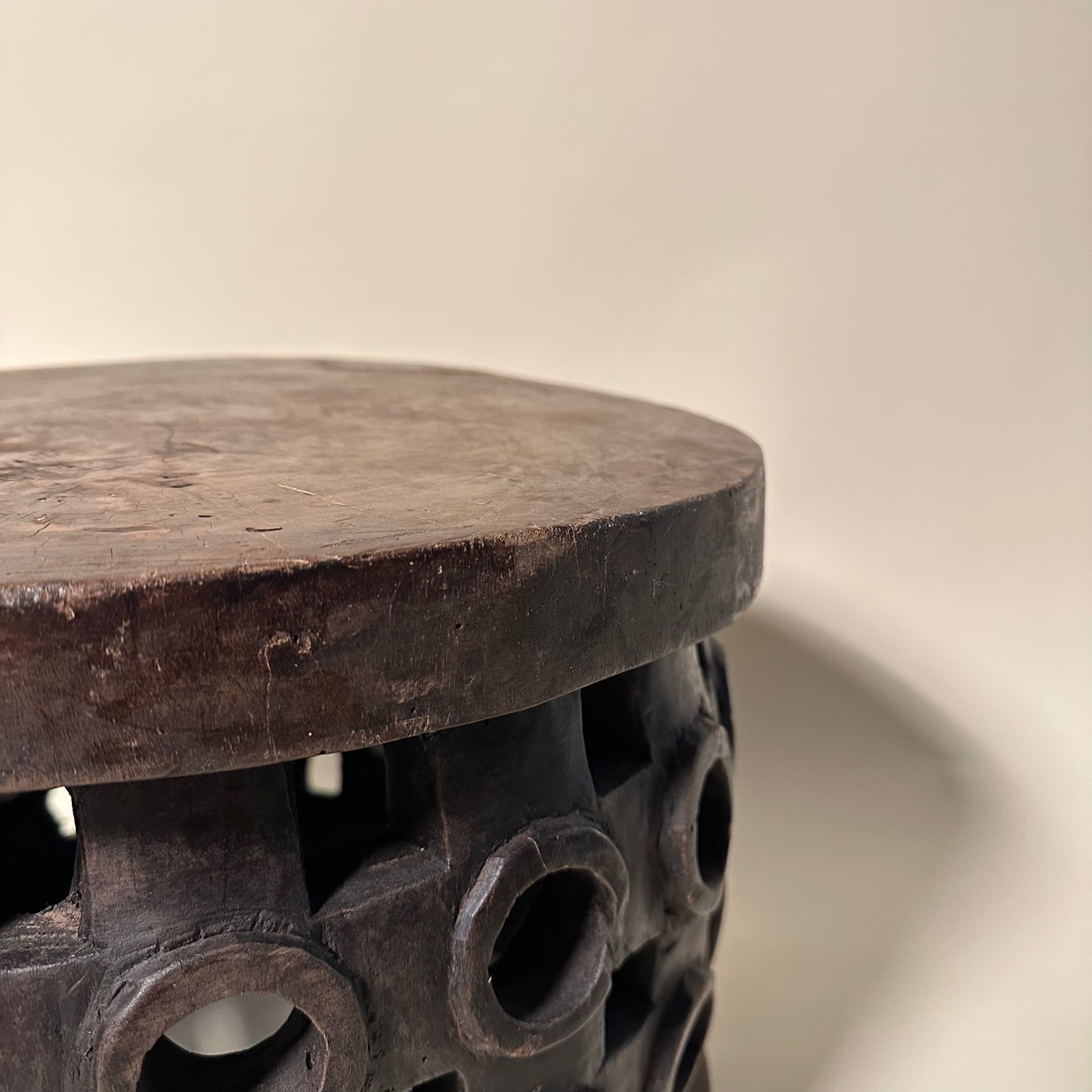 Carved Wooden Guinea Stool #1