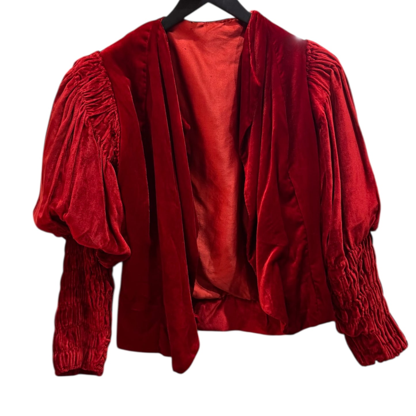 1930s Red Velvet Jacket