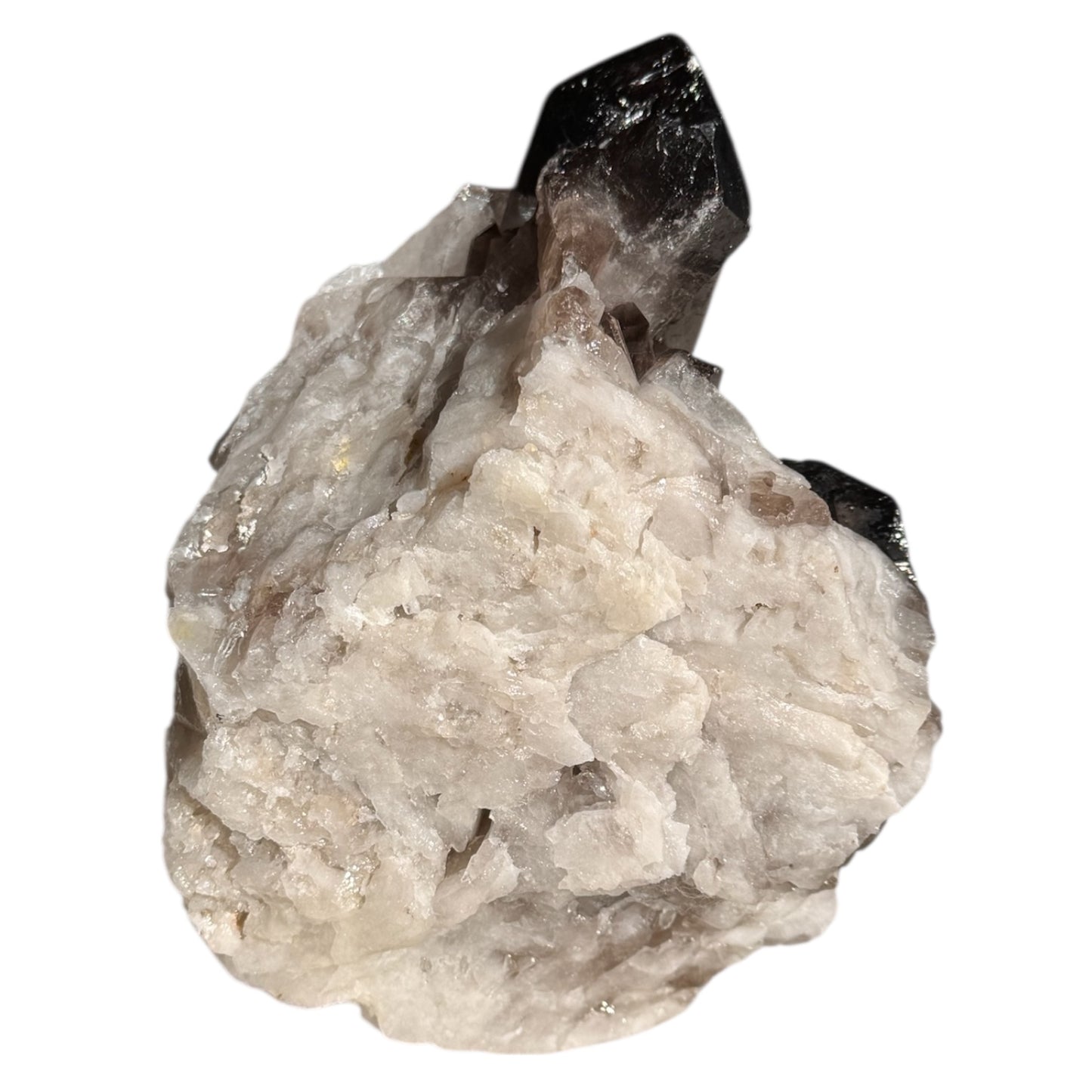 Smokey & White Quartz Cluster