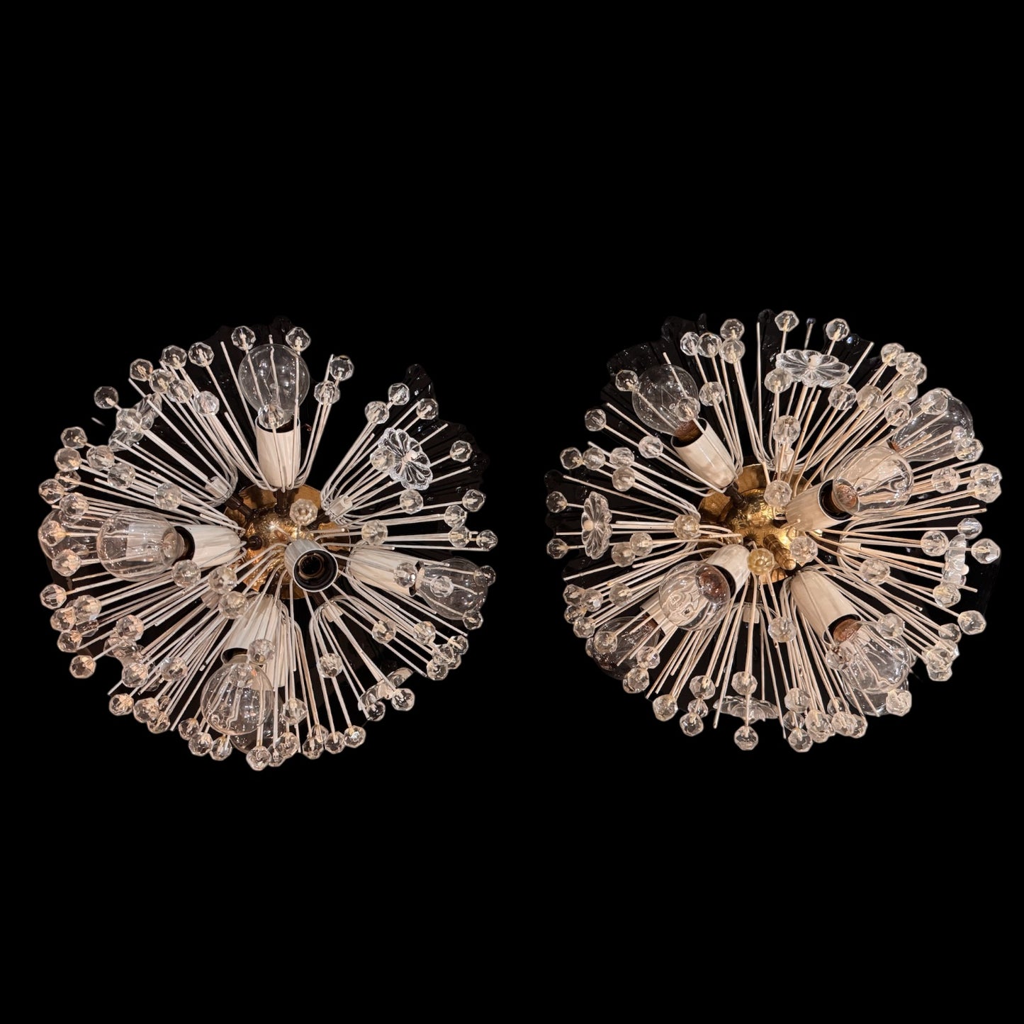 Emil Stejnar Snowflake Brass Sconces