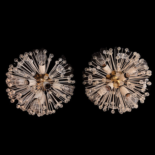 Emil Stejnar Snowflake Brass Sconces