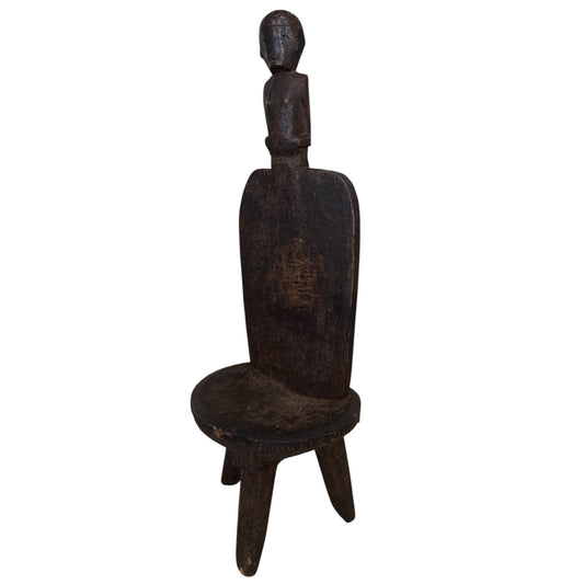 Decorative African Stool with Head