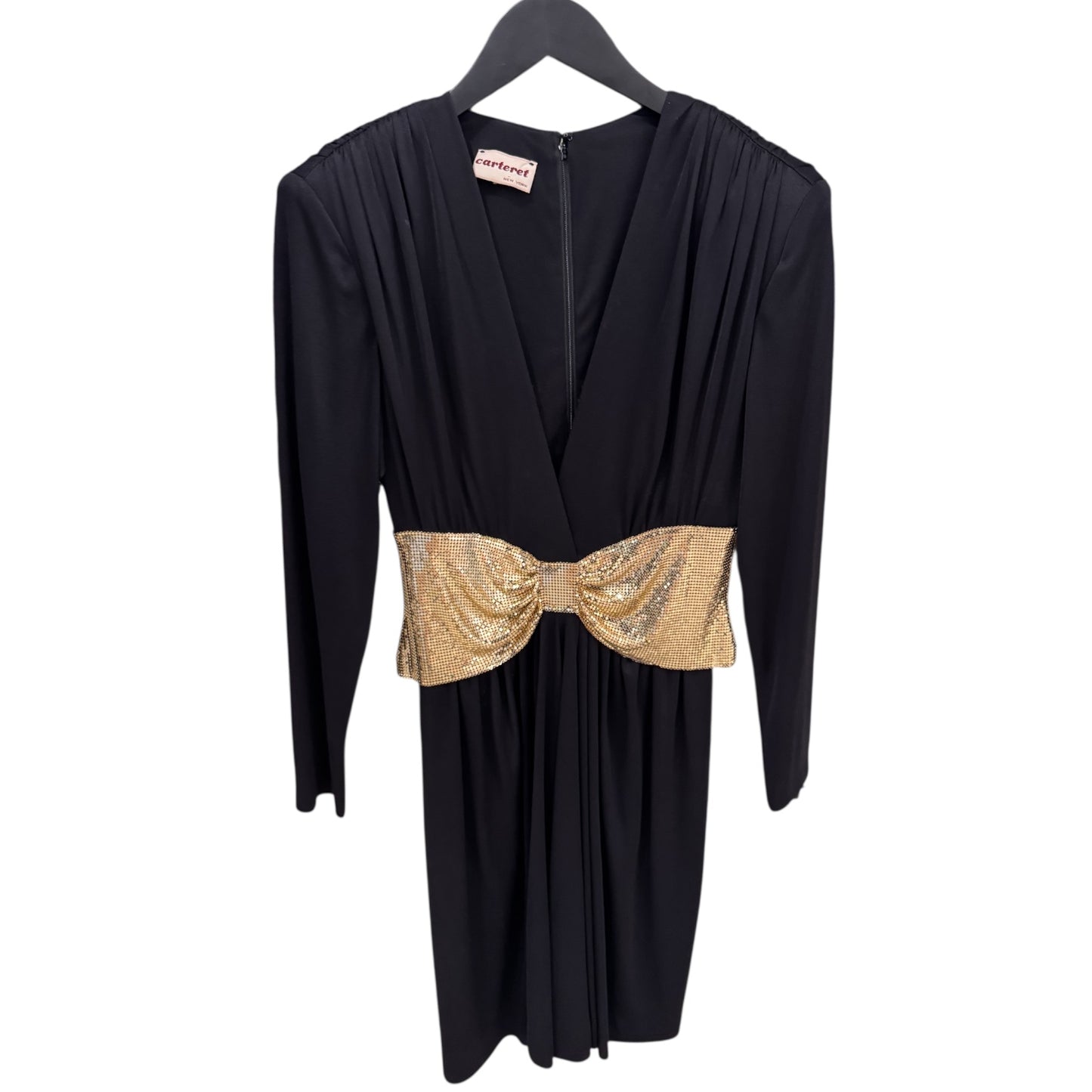 Black LBD w/ Golden Chain Accents