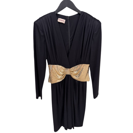 Black LBD w/ Golden Chain Accents