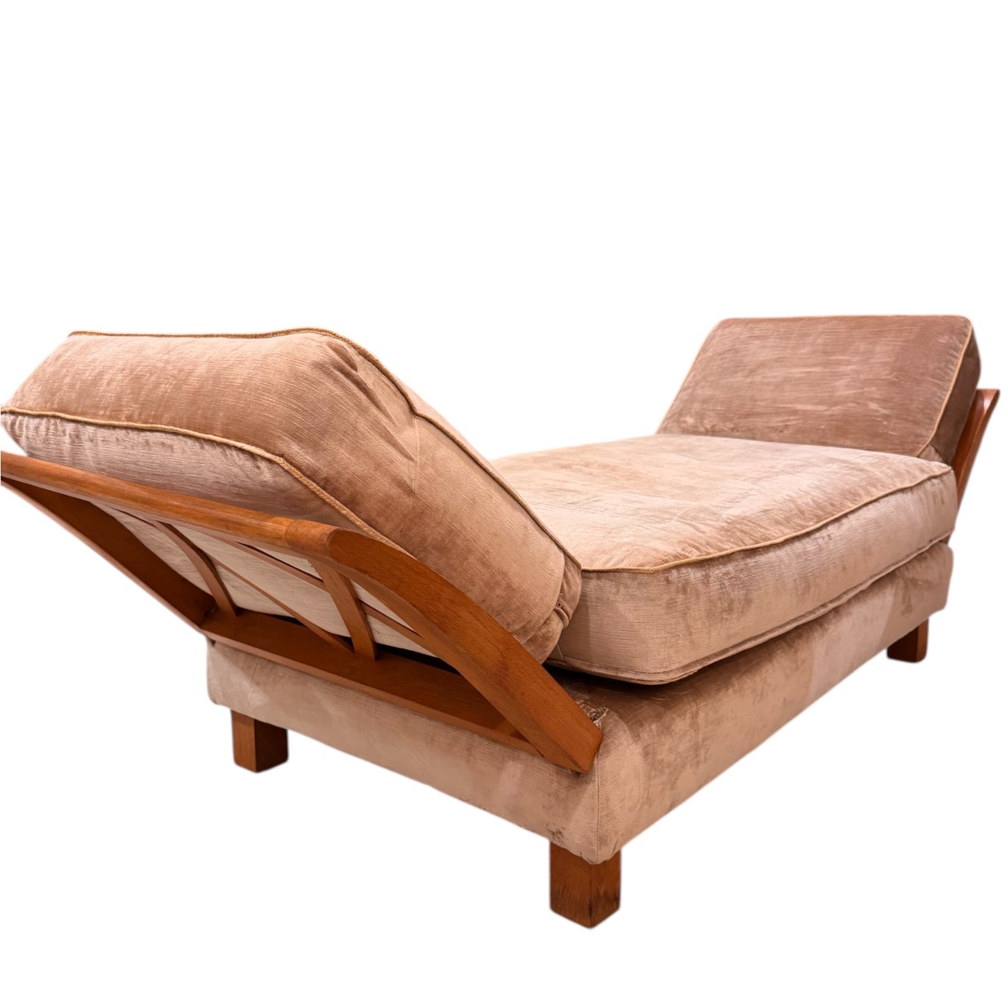 Croisillon Alexandrie 1940’s French Daybed in the Manner of Jean Royere