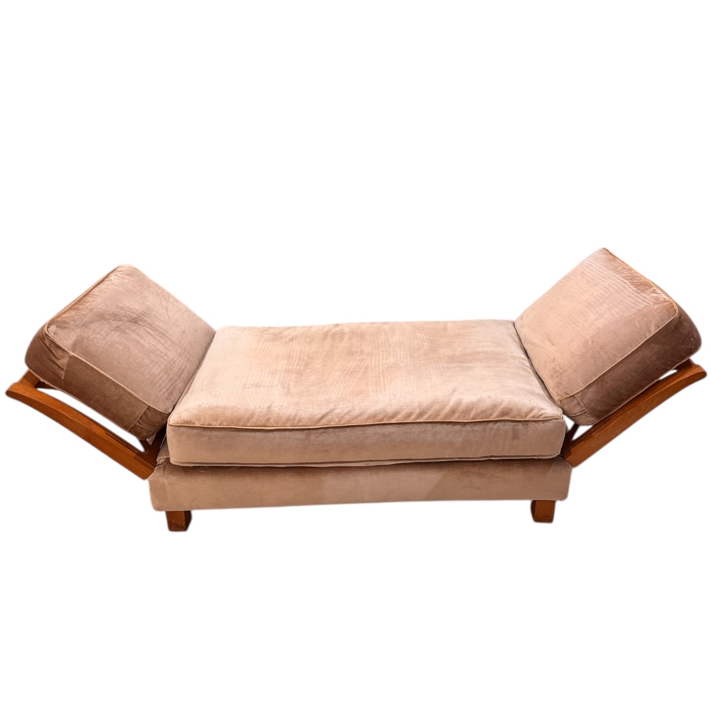 Croisillon Alexandrie 1940’s French Daybed in the Manner of Jean Royere
