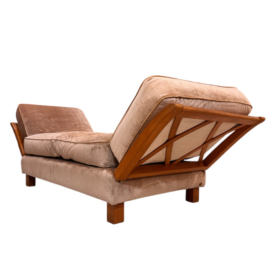 Croisillon Alexandrie 1940’s French Daybed in the Manner of Jean Royere