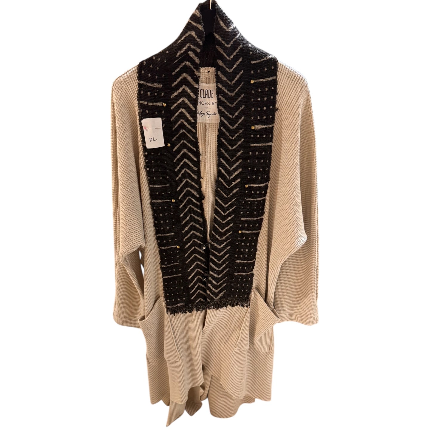 Ancestry Knit Coat w/ Mudcloth Collar (XL)