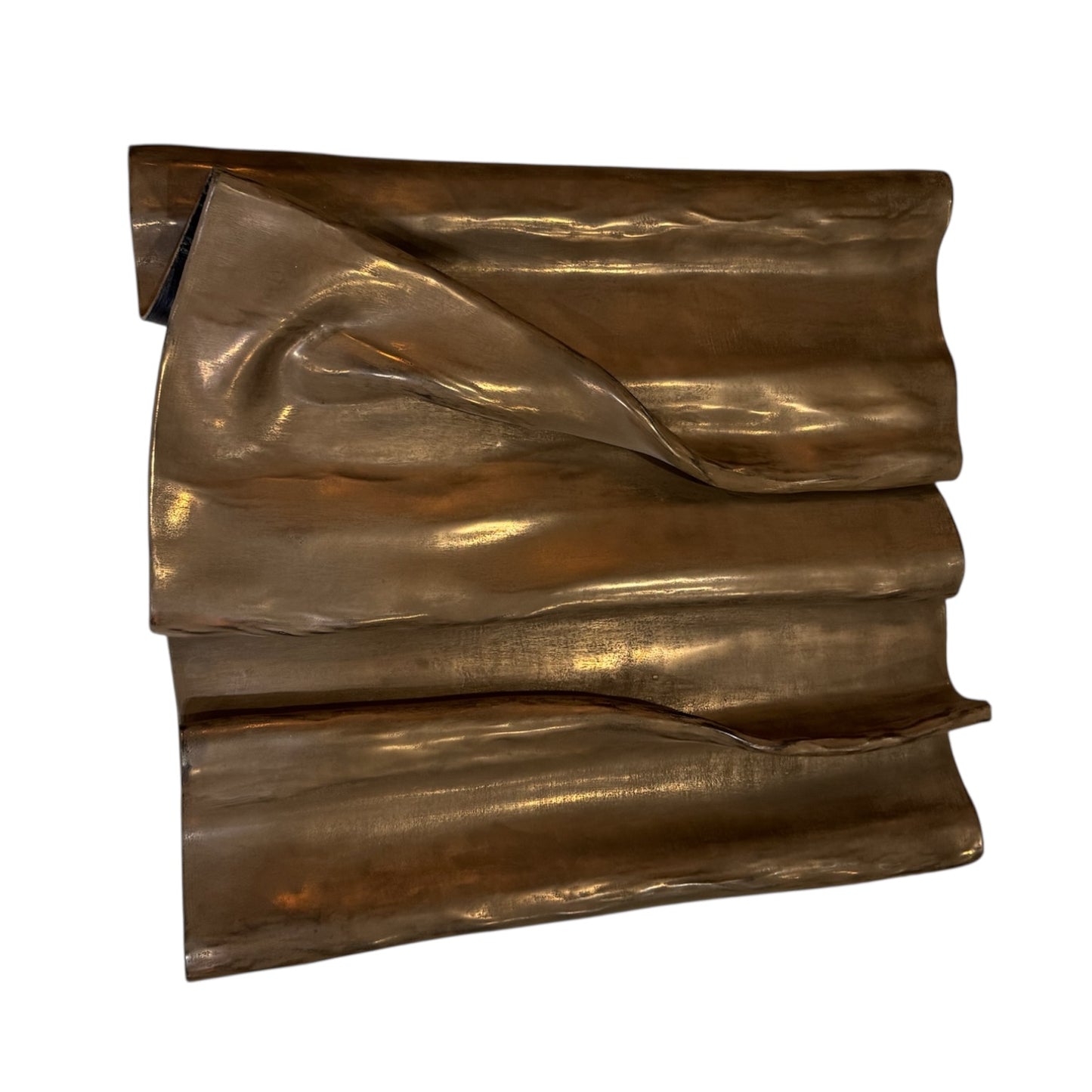 Wave - Sculpted in Concrete, Liquid Bronze