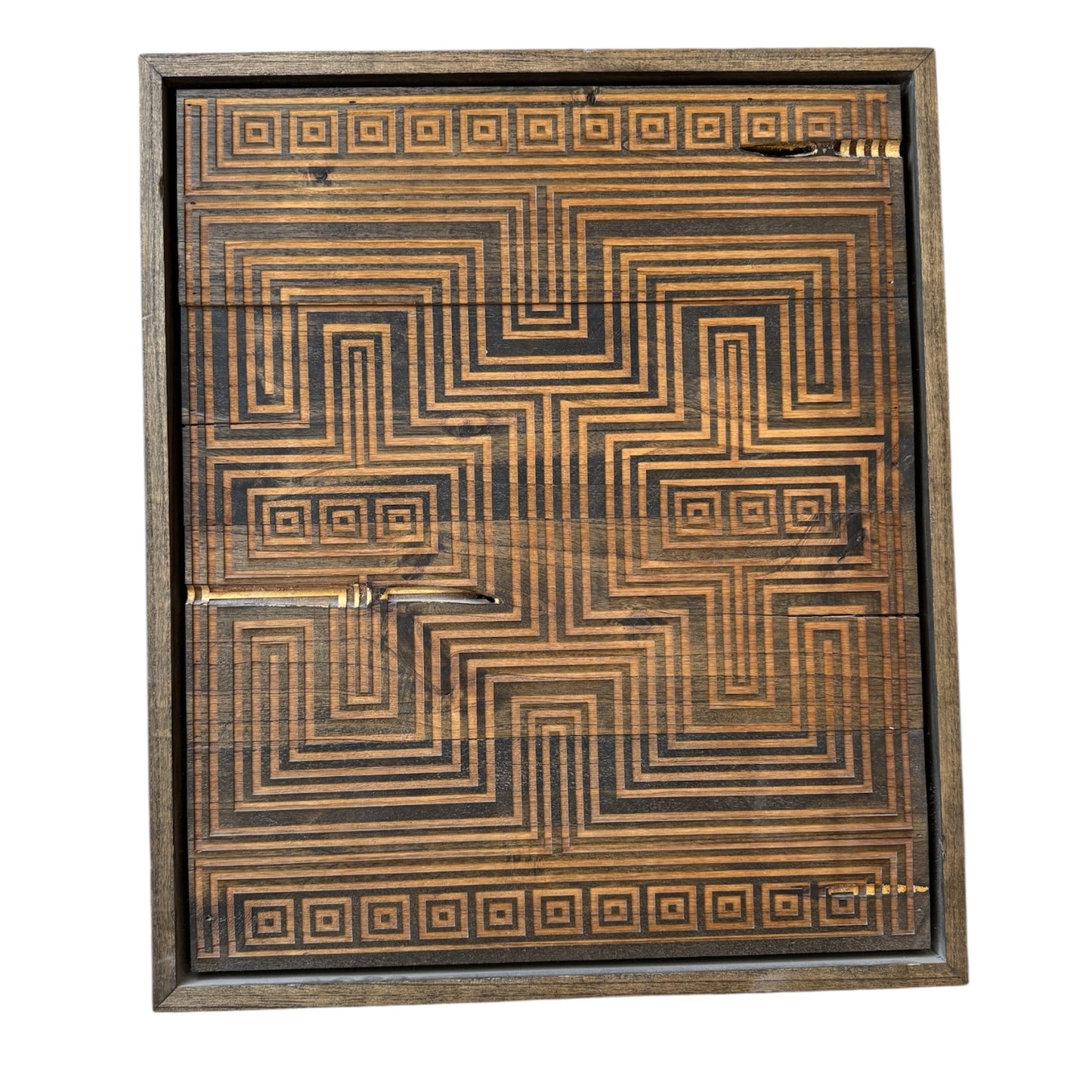 Wooden Brutalist Art