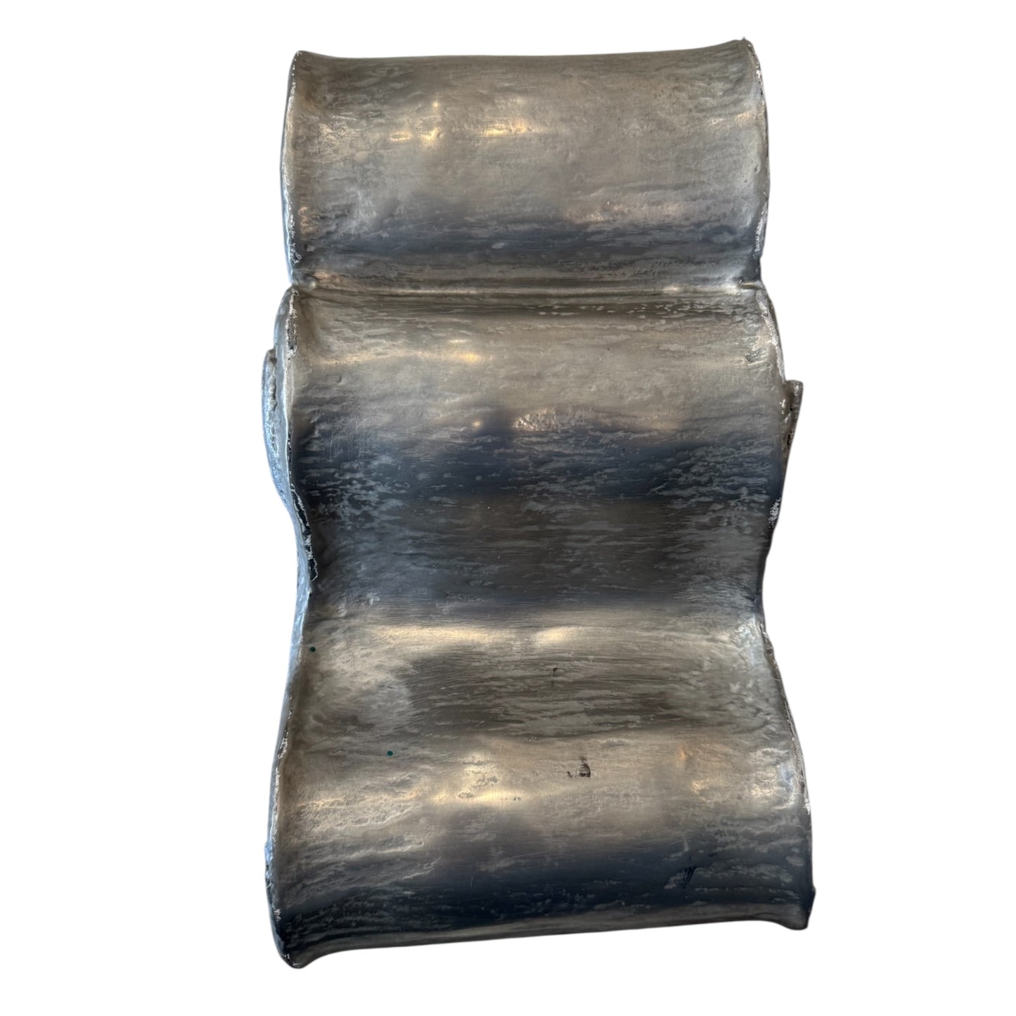 Faux Metal Warped Small Wall Sculpture