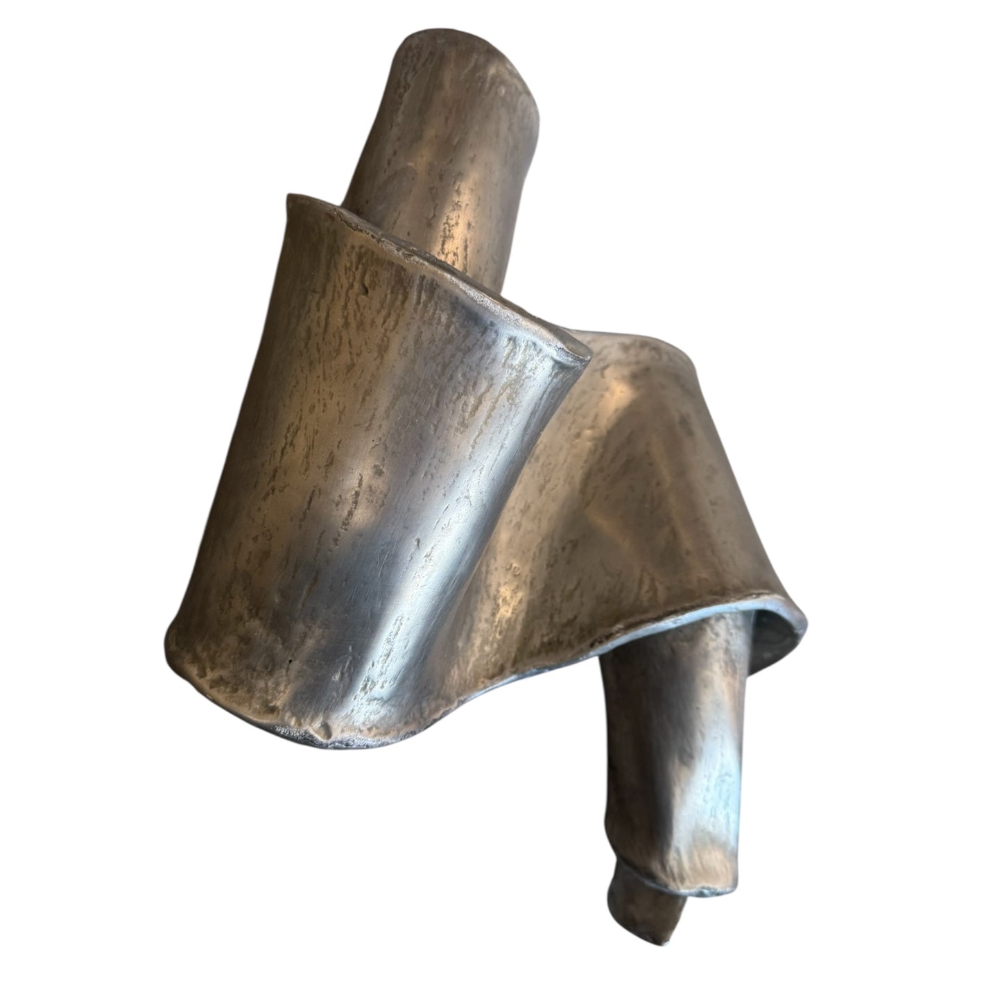 Faux Metal Warped Wall Sculpture