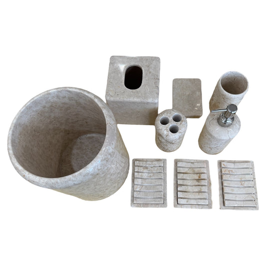 Marble Bathroom 9 piece Set