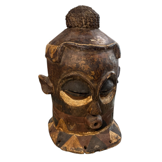 Congo Full Head Mask Pyramid Accents Ears Bun