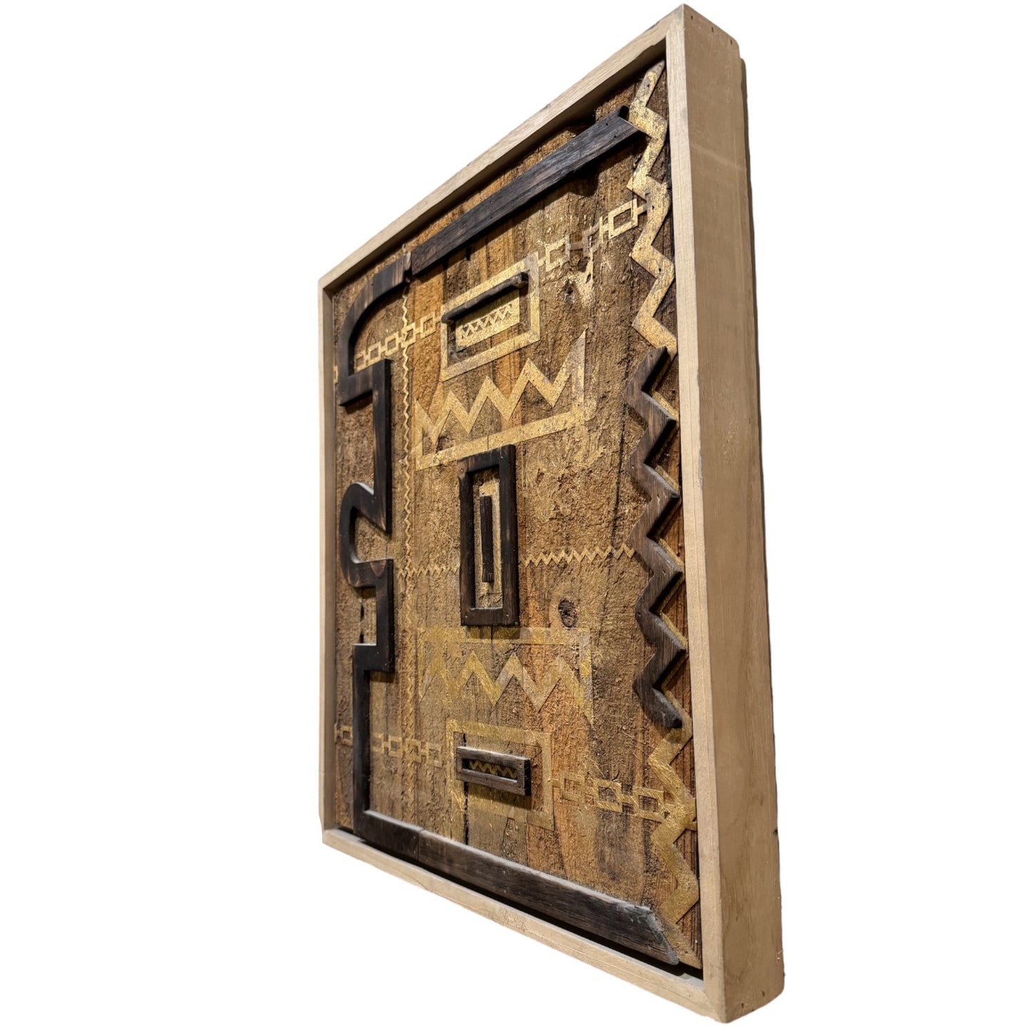 Wooden Brutalist Art