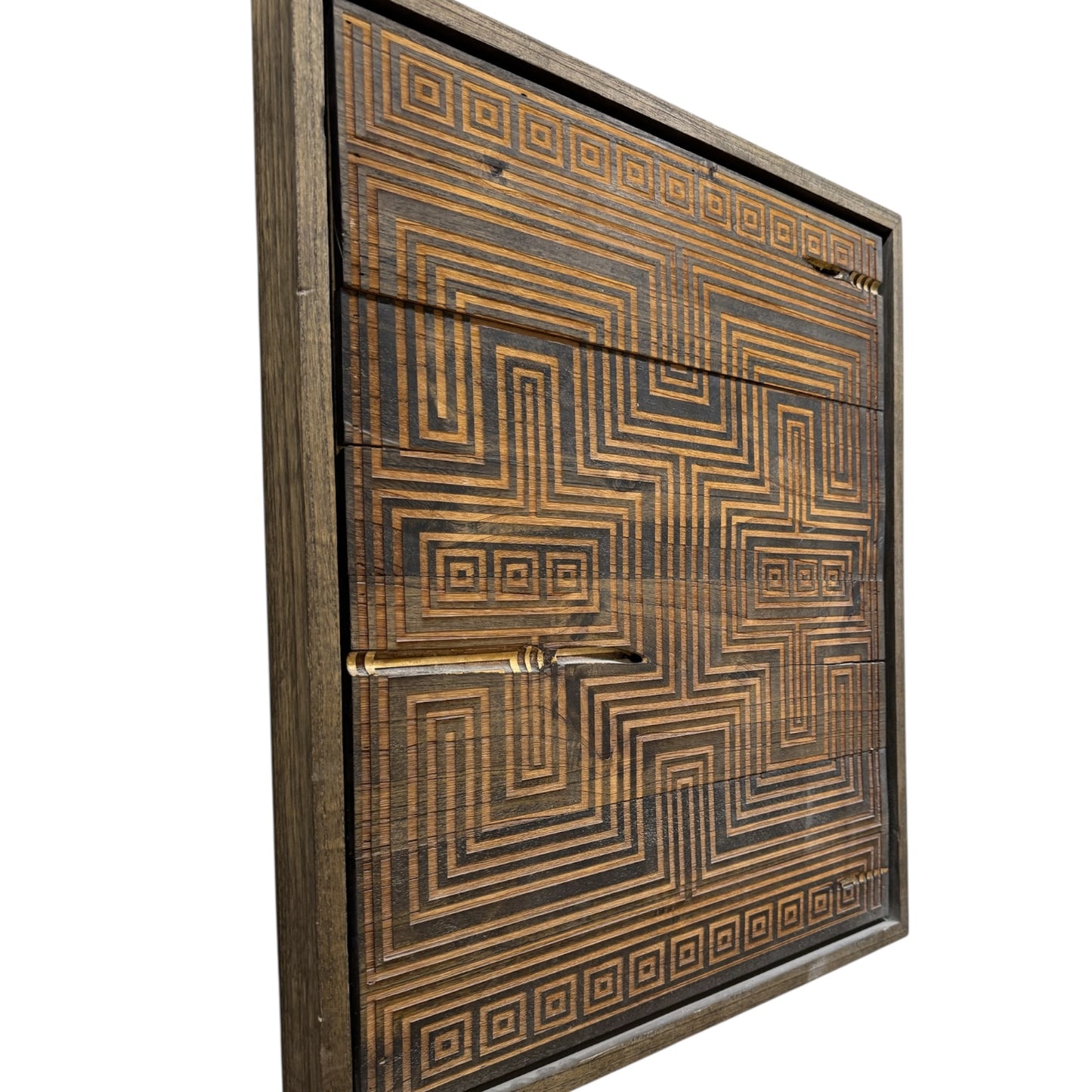 Wooden Brutalist Art