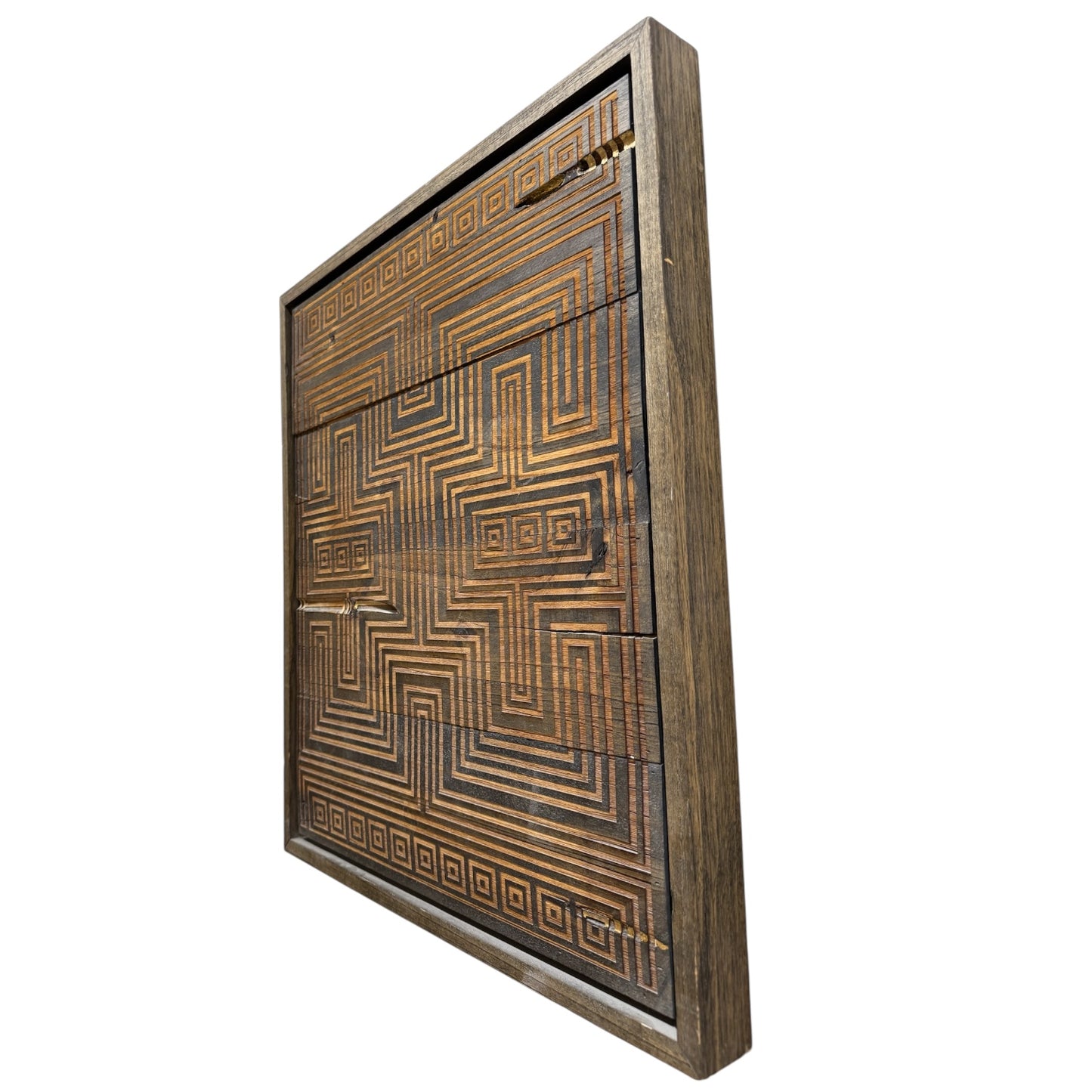 Wooden Brutalist Art