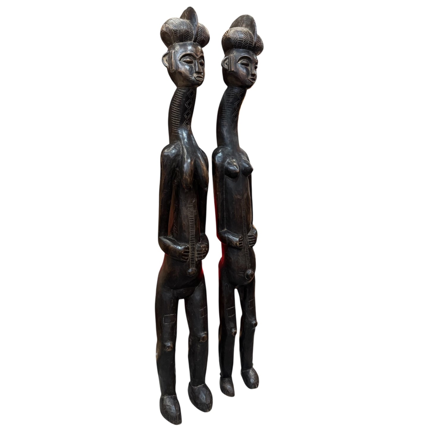 Pair of African Wooden Sculptures