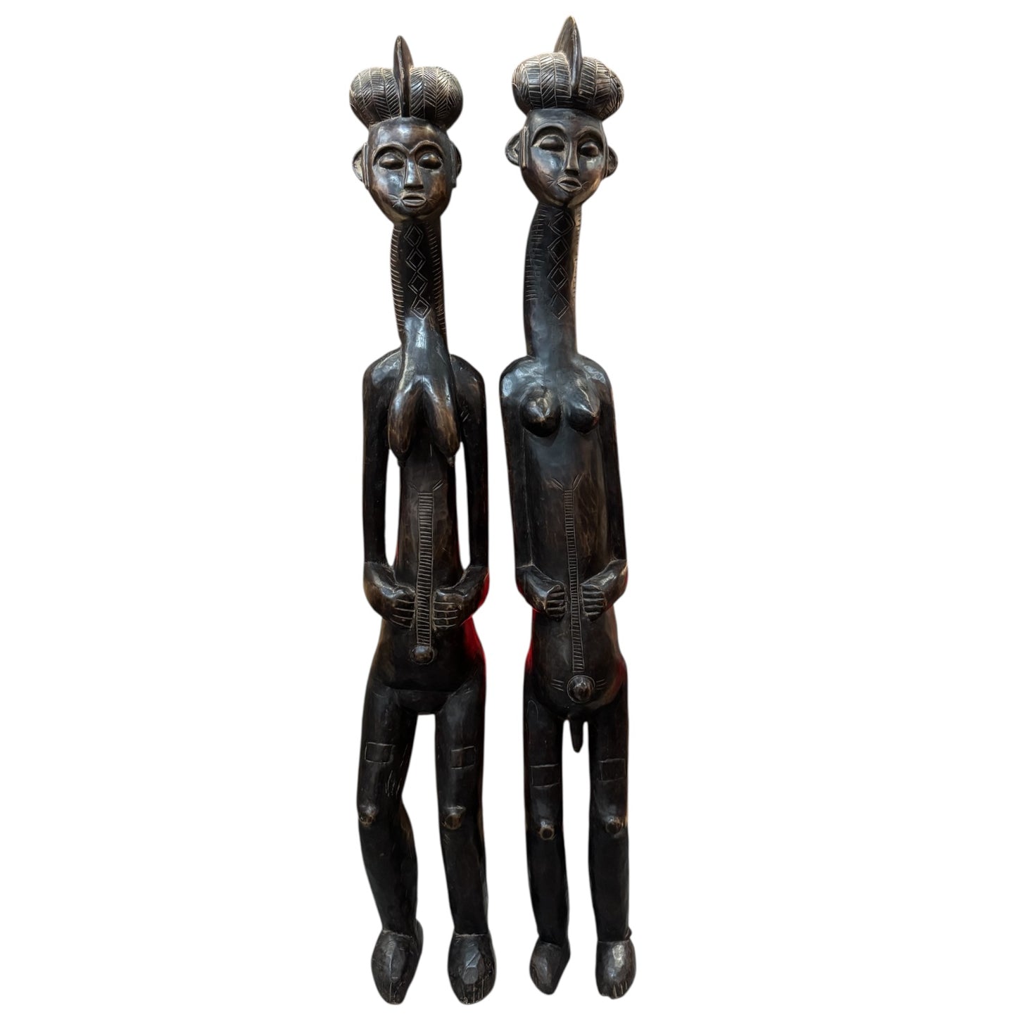 Pair of African Wooden Sculptures