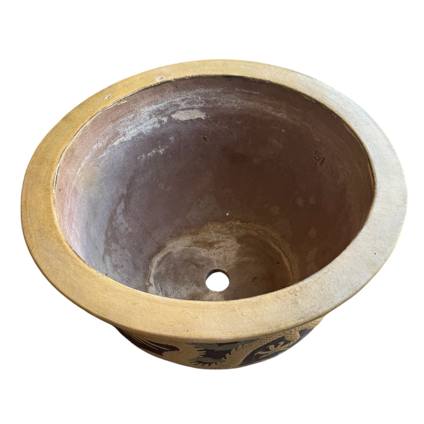 Set of Two Oversized Vietnamese Dragon Planters